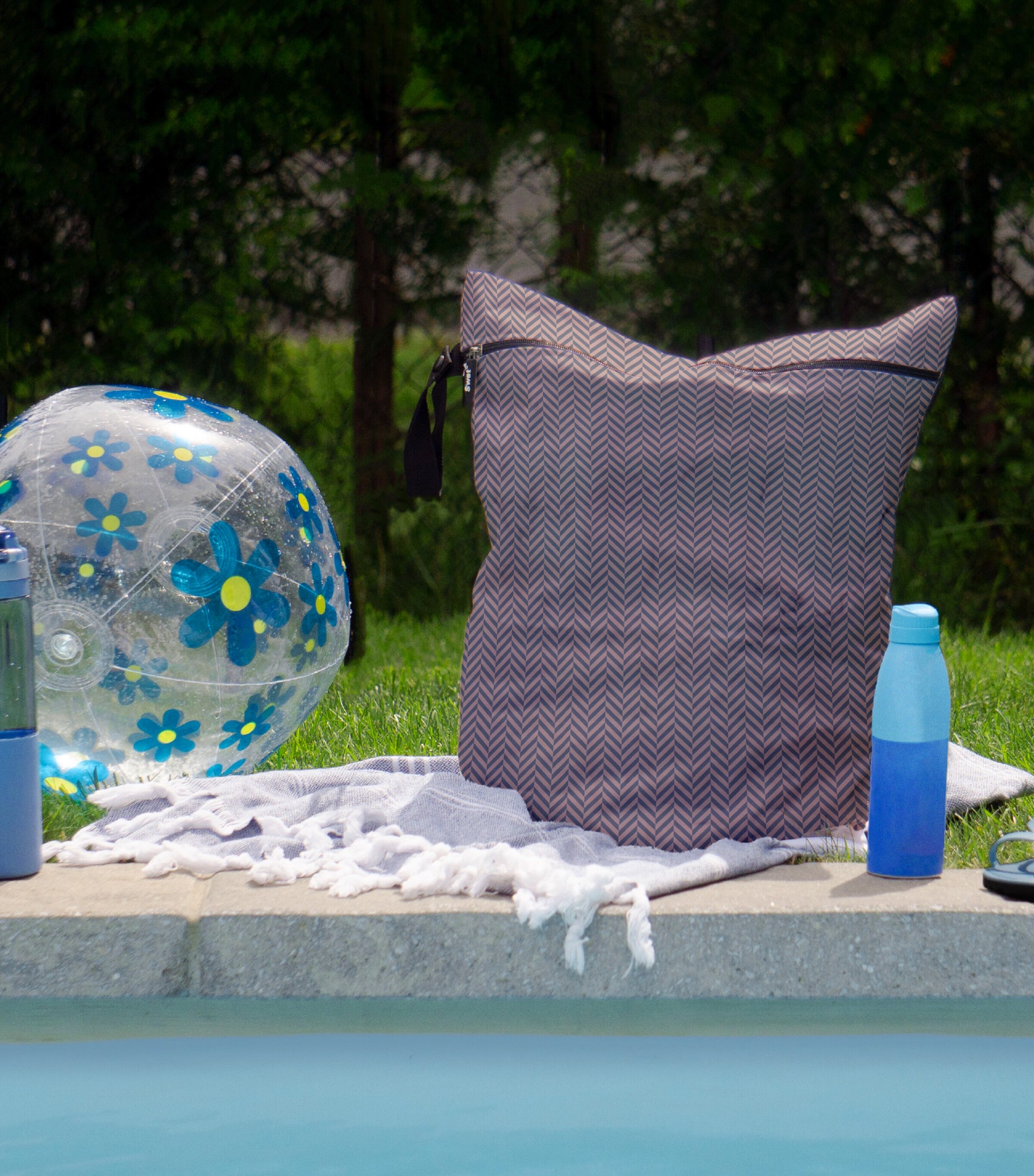 S'Wet Wet/Dry Travel Laundry Bag (14L) GREY Image 12