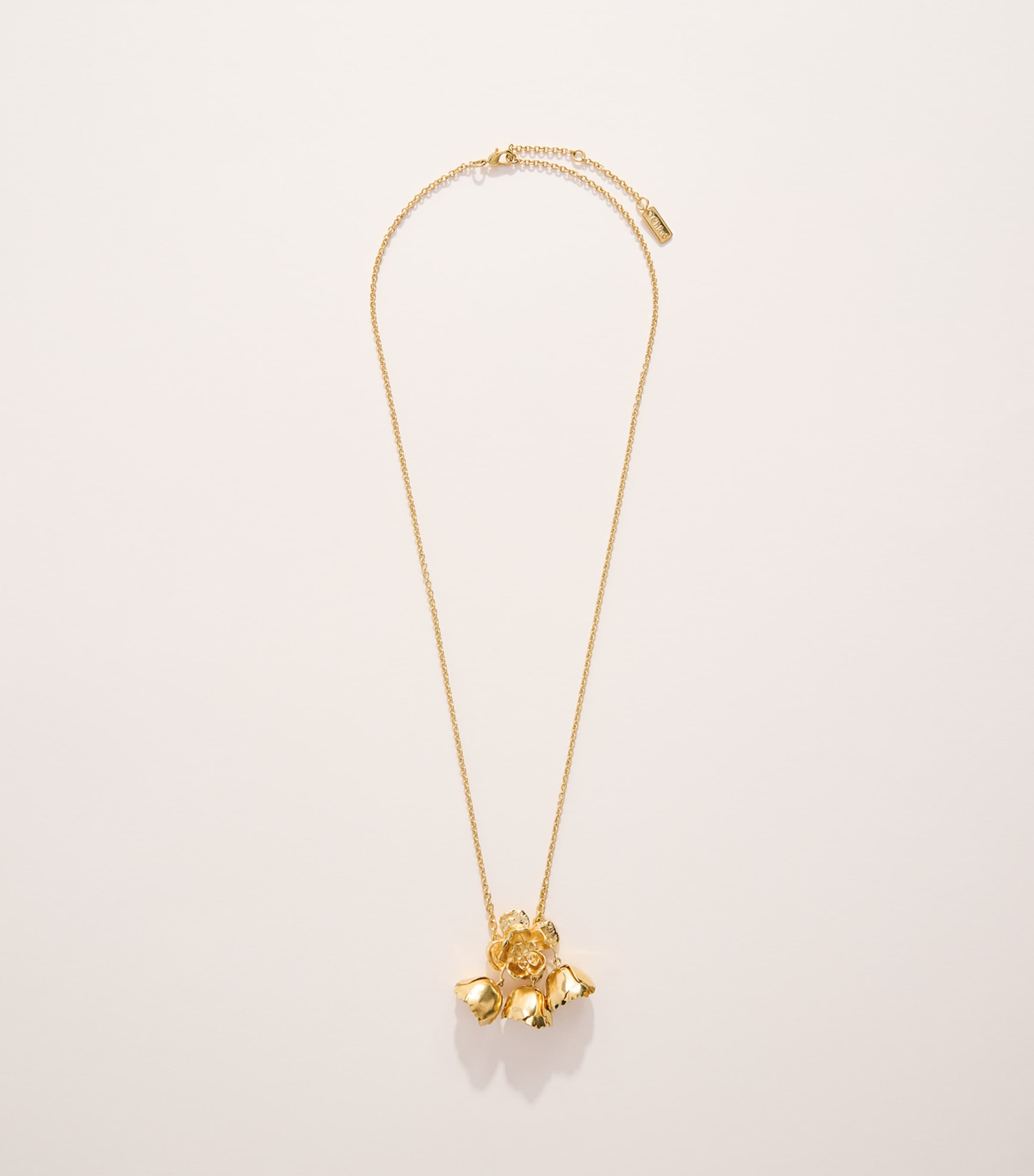 Chloé Bouquet Pendant Necklace Vintage Gold Image 2
