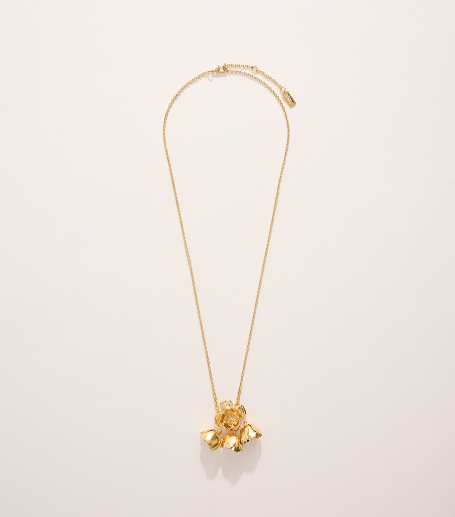 Chloé Bouquet Pendant Necklace Vintage Gold Image 2