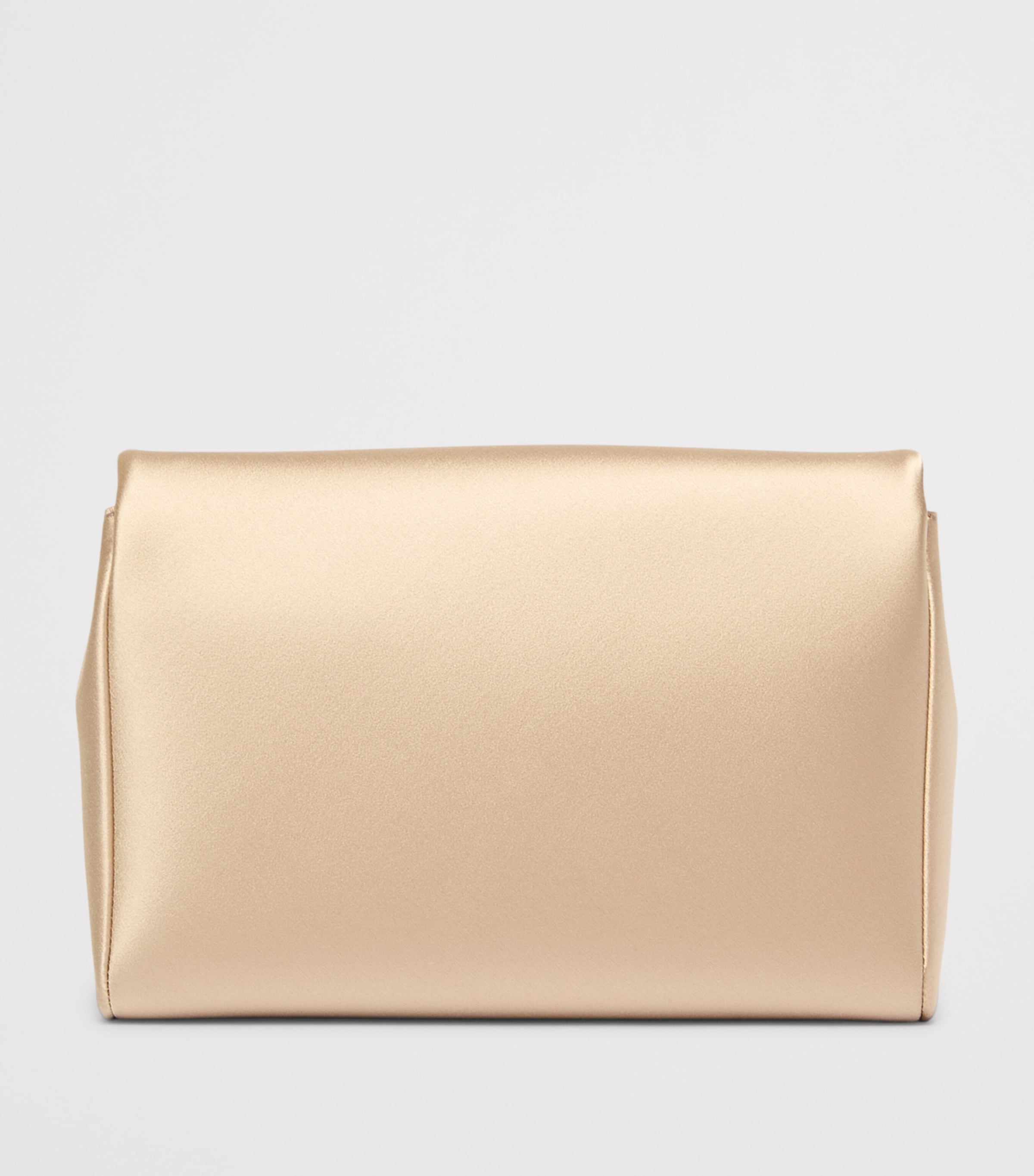 Satin Envelope Clutch Bag BEIGE Image 3