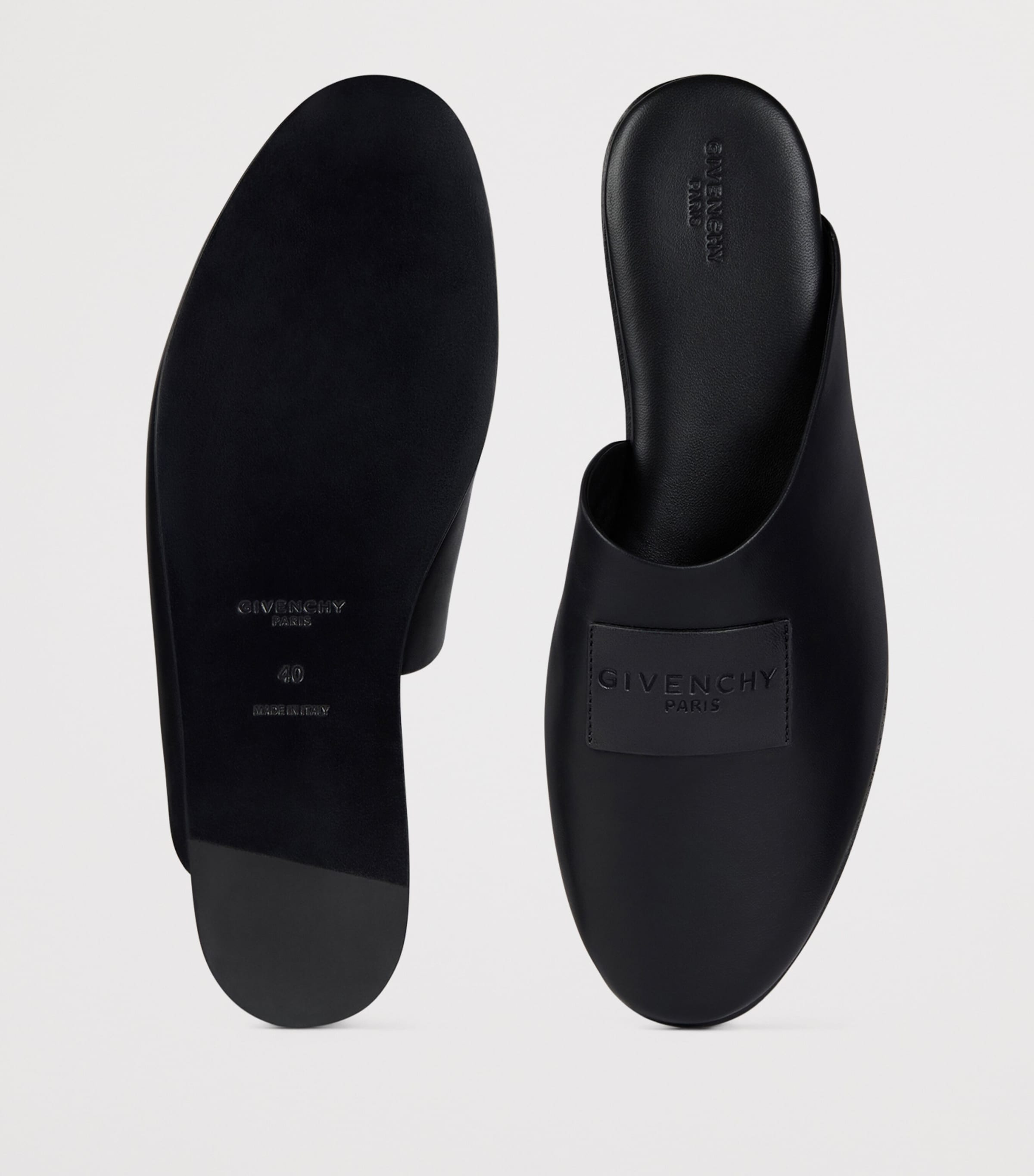 Givenchy Nappa Leather Label Mules Image 4