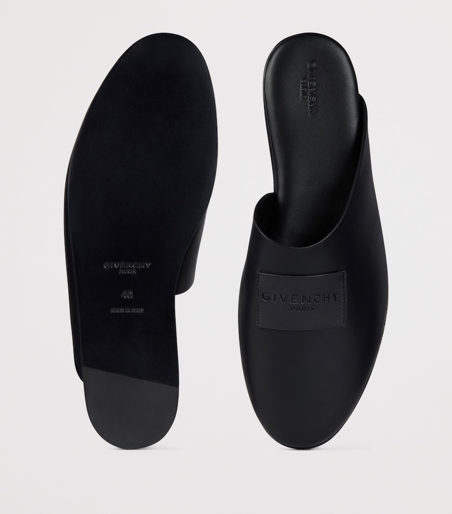 Givenchy Nappa Leather Label Mules Image 4