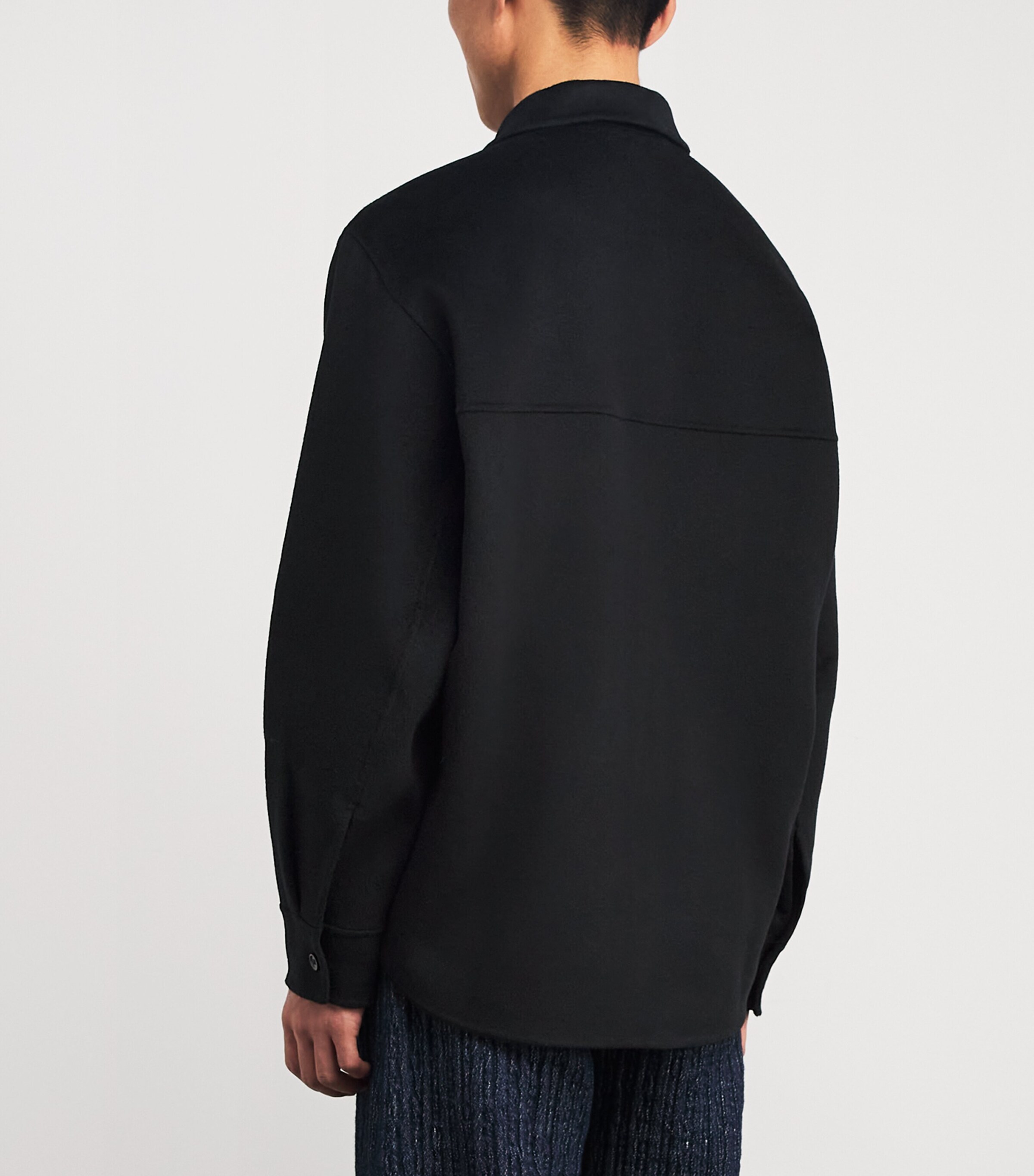 Wool-Cashmere Overshirt BLACK DOUBLÉ CASH Image 4