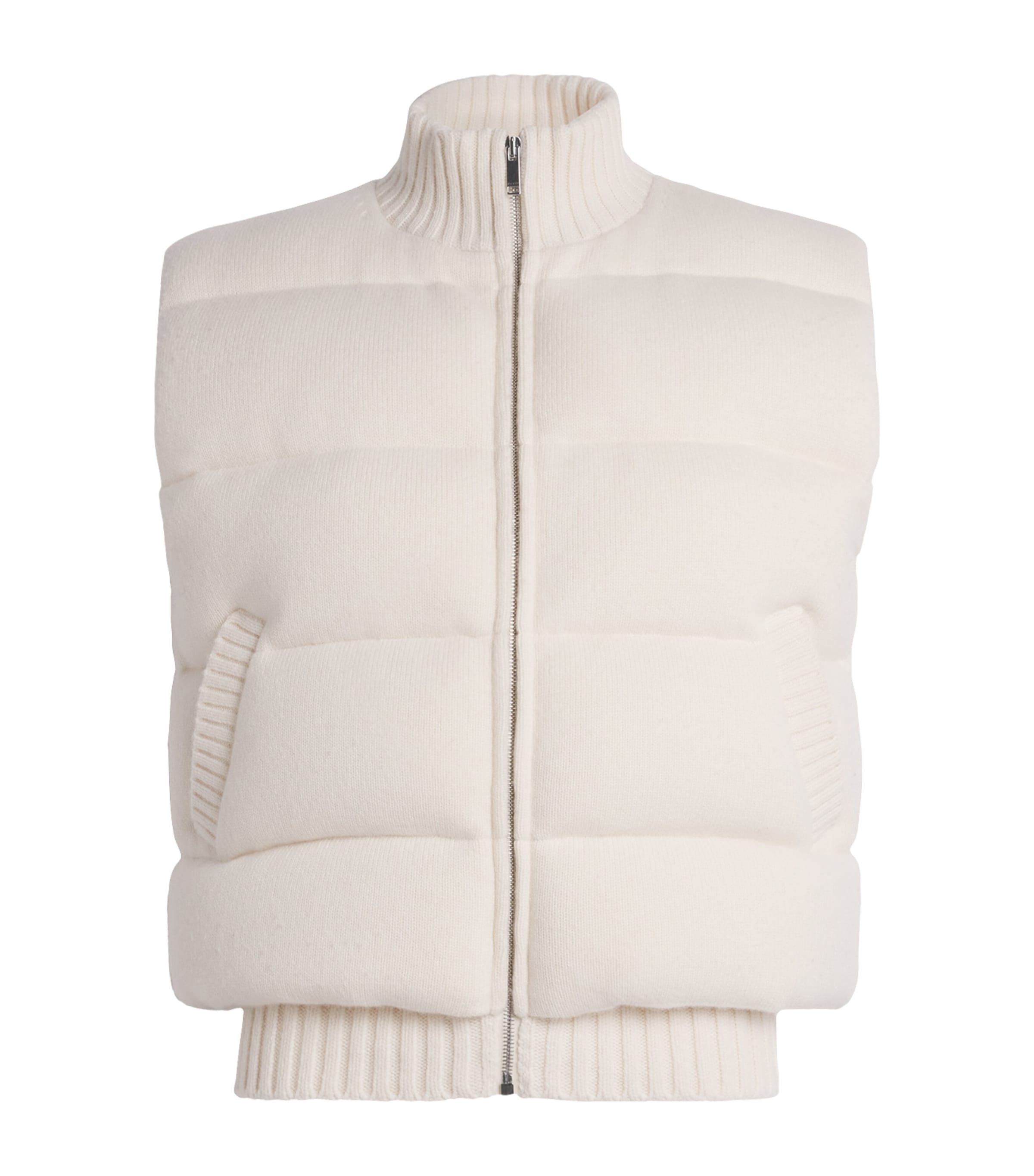Down Merino Wool Gilet IVORY Image 1