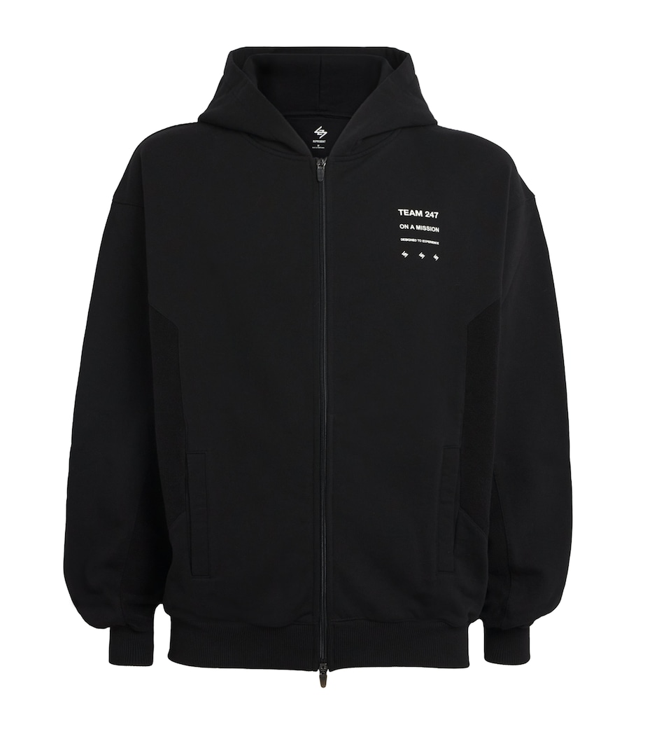 Uprising Zip-Up Hoodie BLACK Image 1