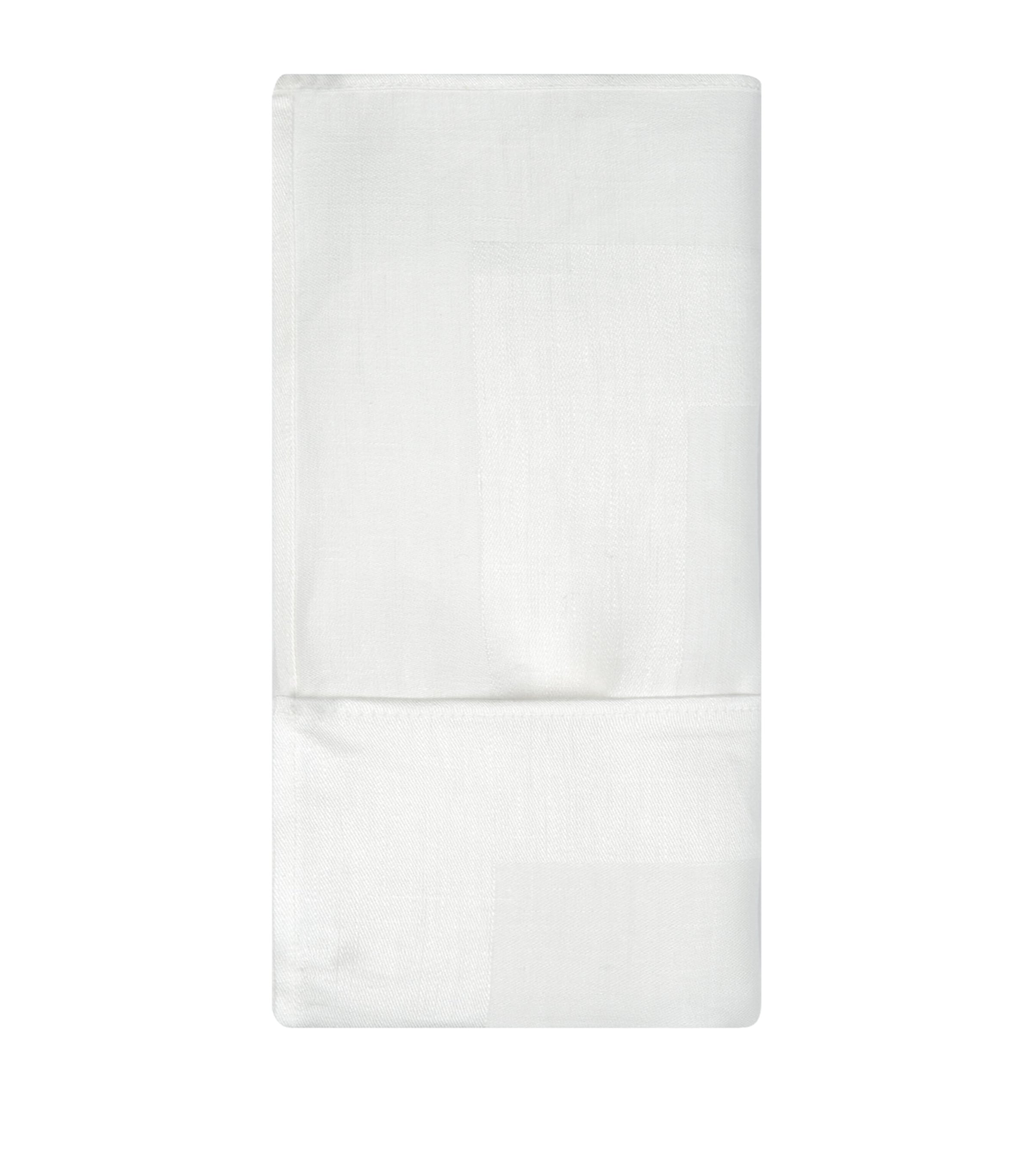 Thomas Ferguson Satin Band Linen Napkin In White