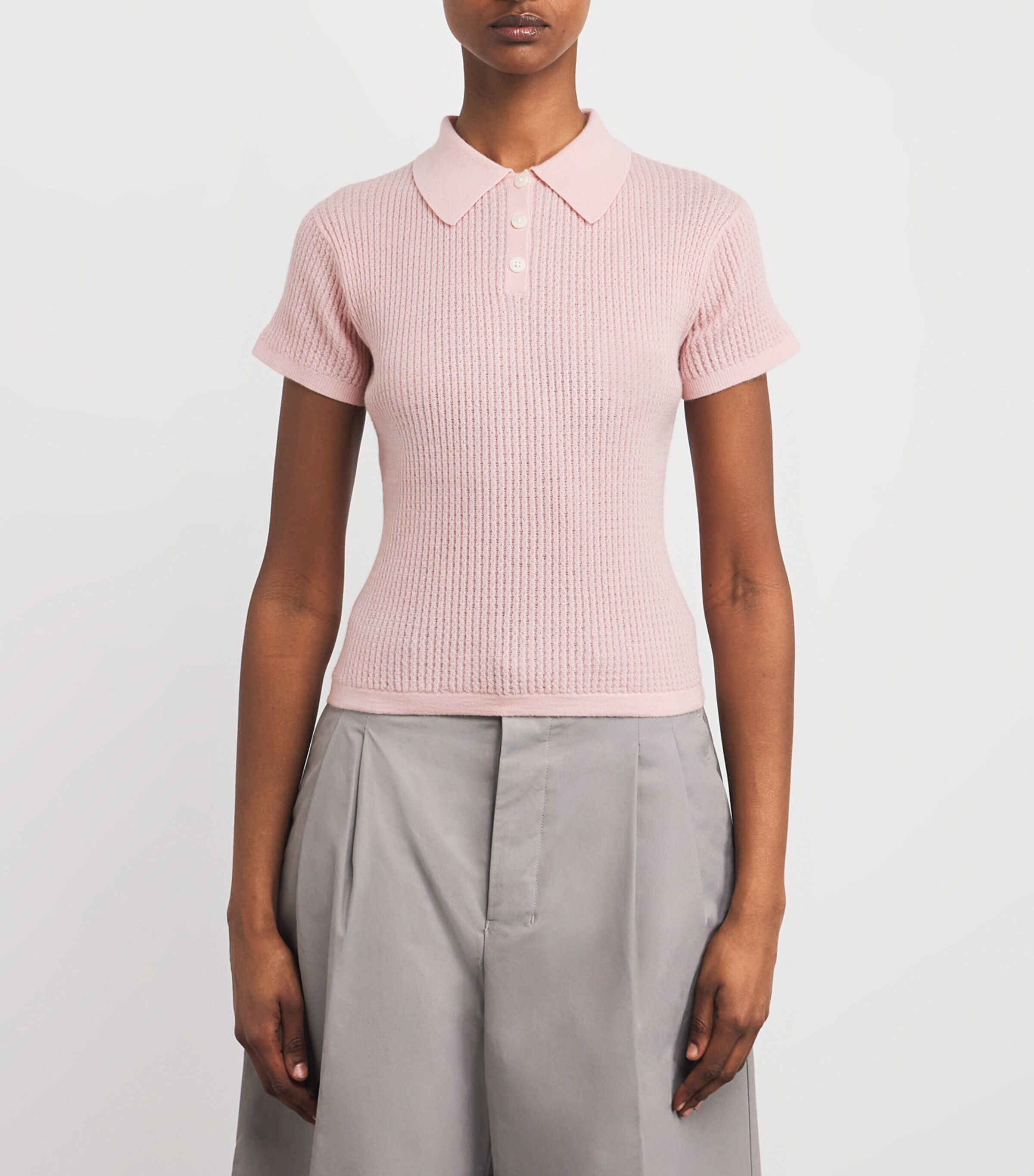 Tシャツ・カットソー GUEST IN RESIDENCE 'Shrunken' polo shirt Shrunken Polo - Stone – Guest In Residence