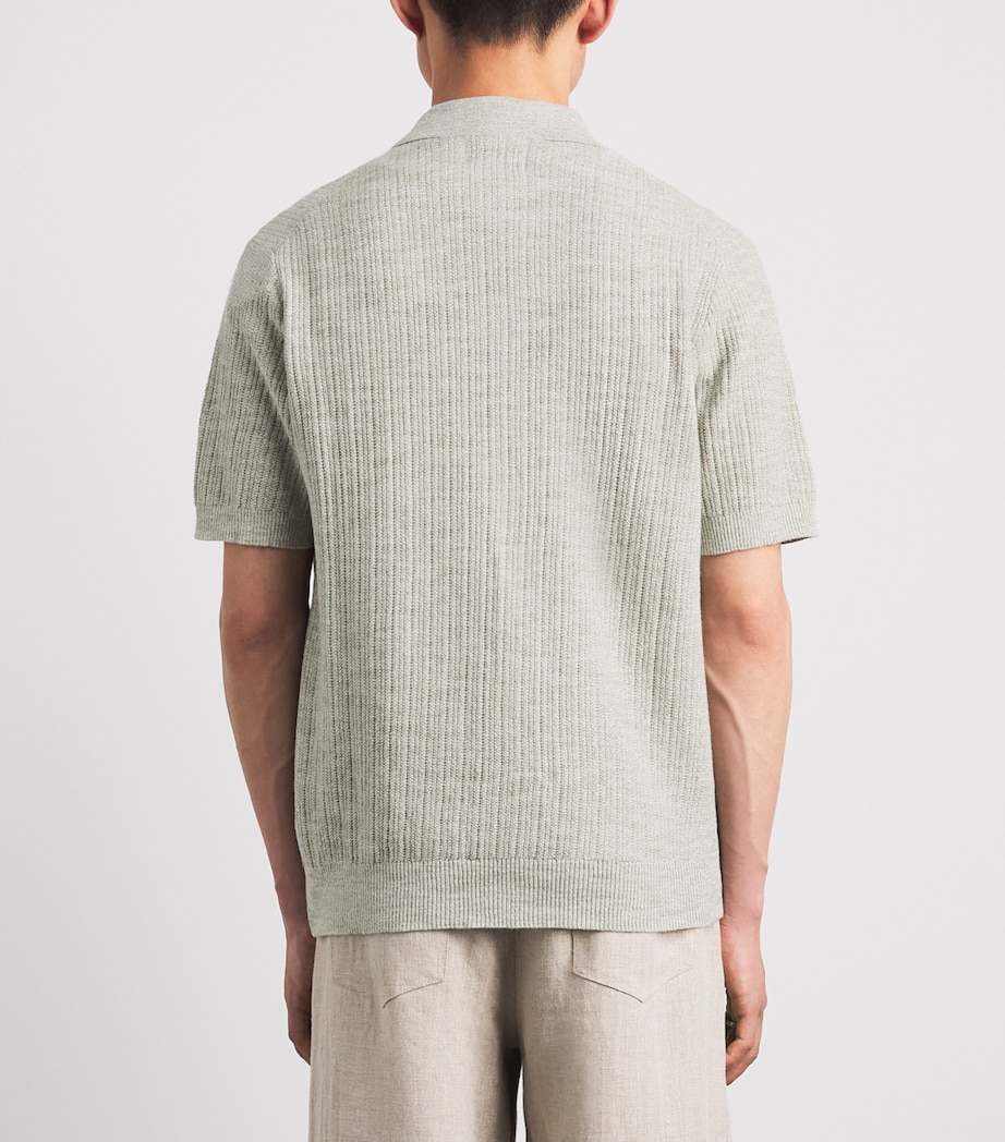 NN.07 Mens Organic Cotton Nolan Cardigan Sage Mouline Image 5
