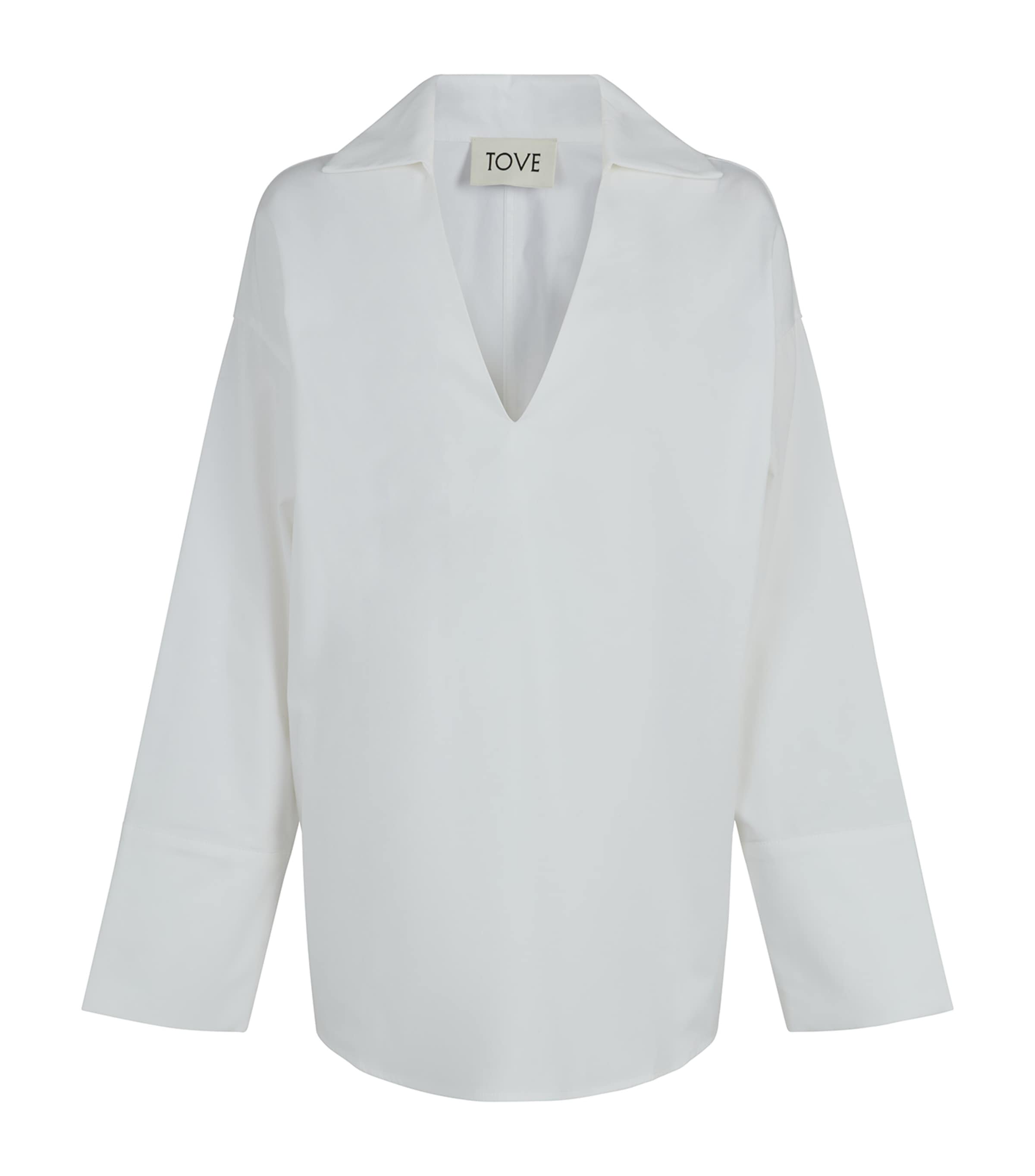 Tove Luisa V-neck Shirt In White
