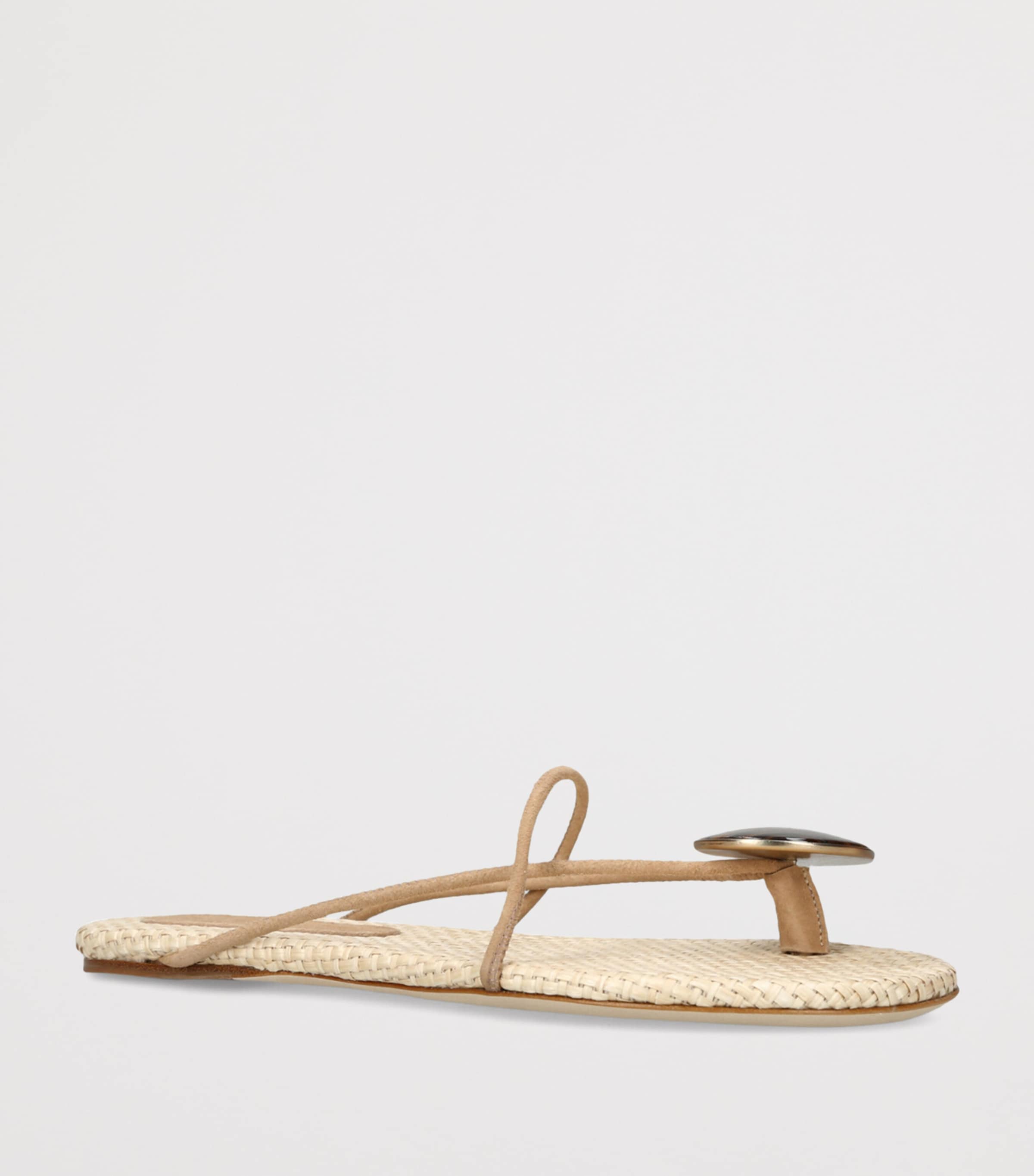 Leather Doma Stoned Sandals BLUSH Image 3