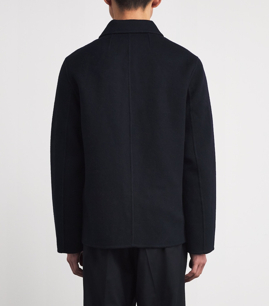 Double-Face Wool Worker Jacket NAVY BLUE Image 4
