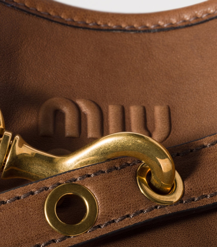 Miu Miu Womens Nappa Leather Aventure Bucket Bag Image 7