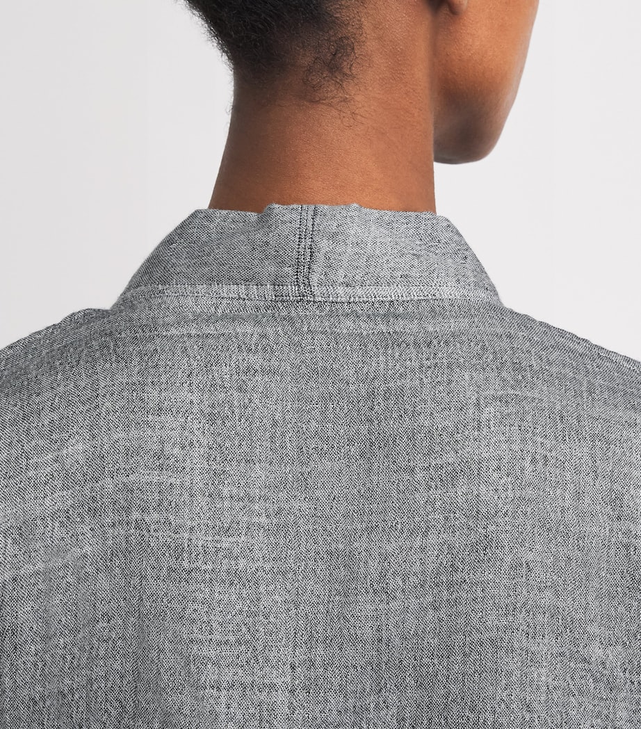 Uchino Cotton Marshmallow Gauze Robe (Extra Large) Dark Grey Image 5