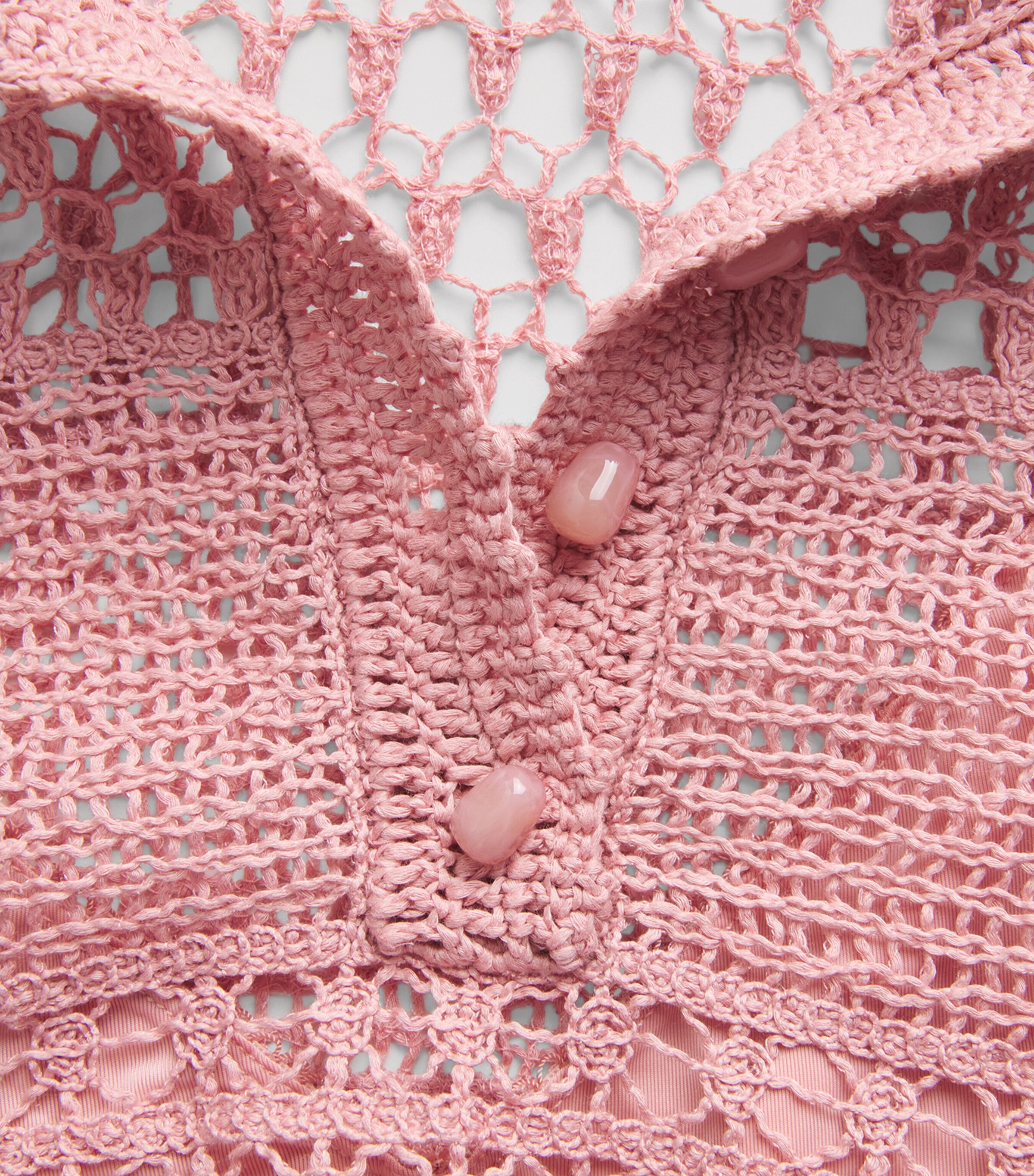 Cotton Crochet Wanderlust Shirt DUSTY PINKDPI Image 5