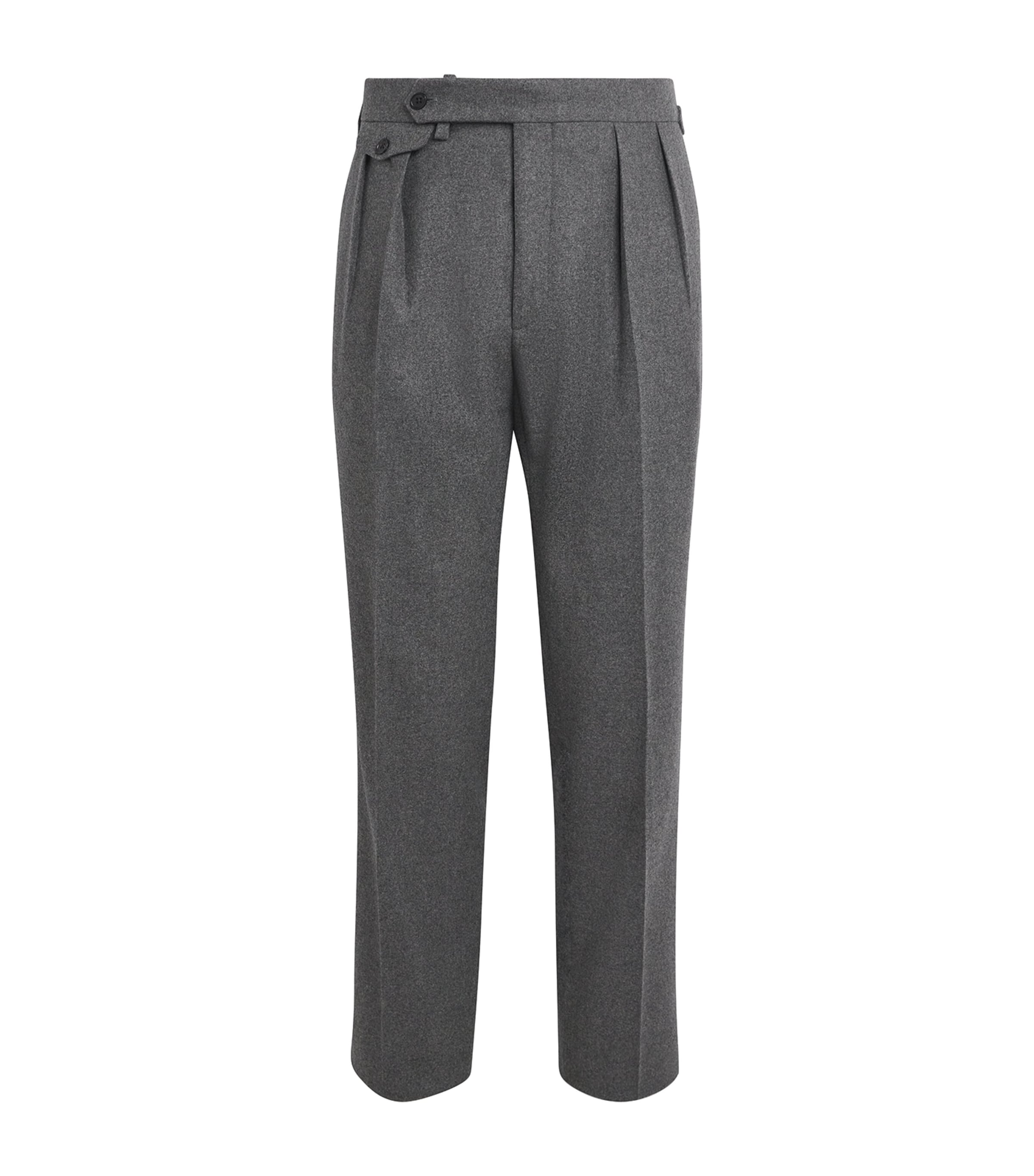 Ralph Lauren Wool Trousers In Gray