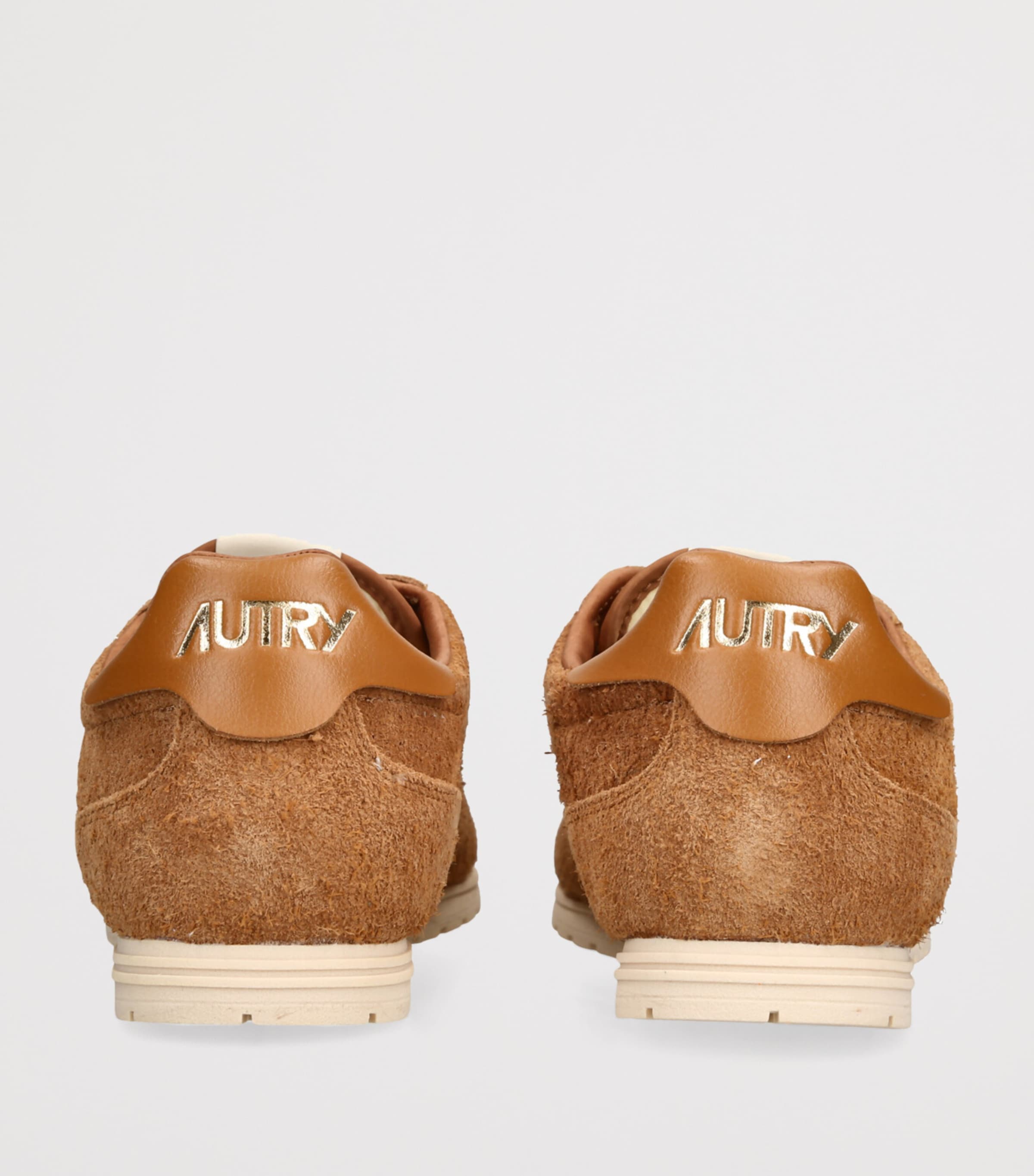 Autry Suede Windspin Low-Top Sneakers Brown Image 2