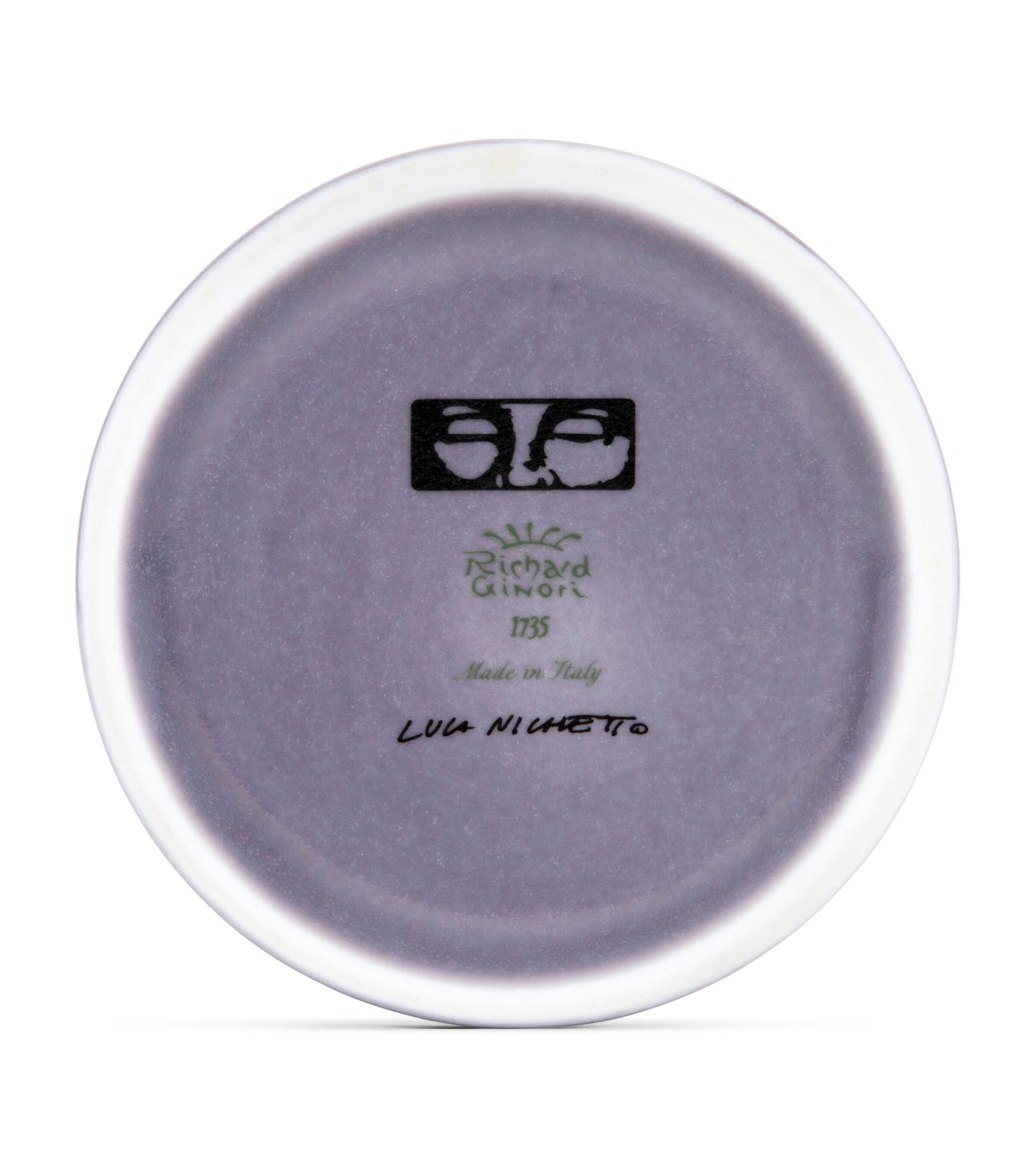 GINORI 1735 Porcelain Il Letterato Candle Holder Image 2