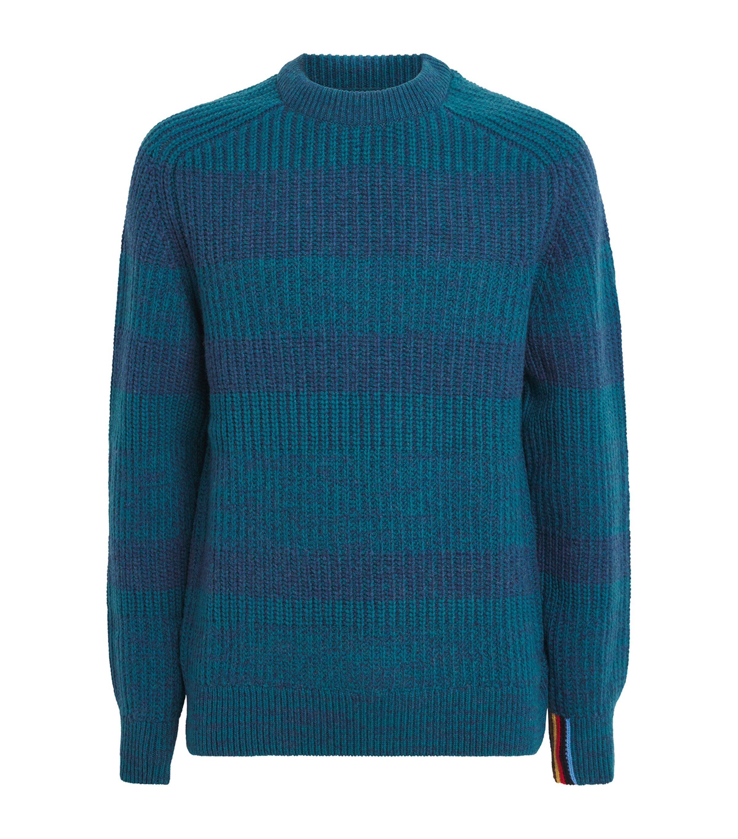 x Paul Smith Wool Saddle Sweater ROSETTE BLUE Image 1