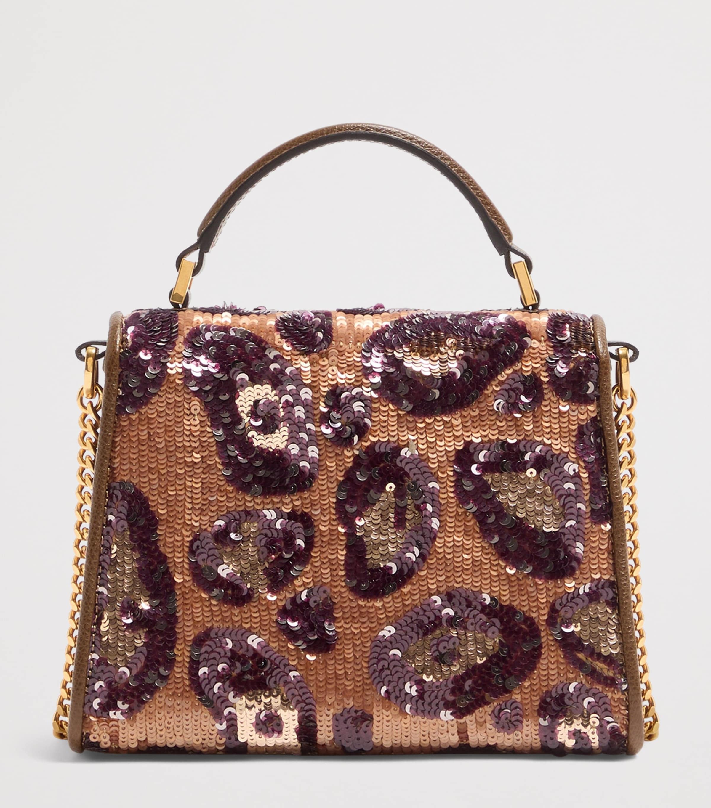 Valentino Garavani Mini Silk Embellished VSLING Top-Handle Bag Fjy Image 4