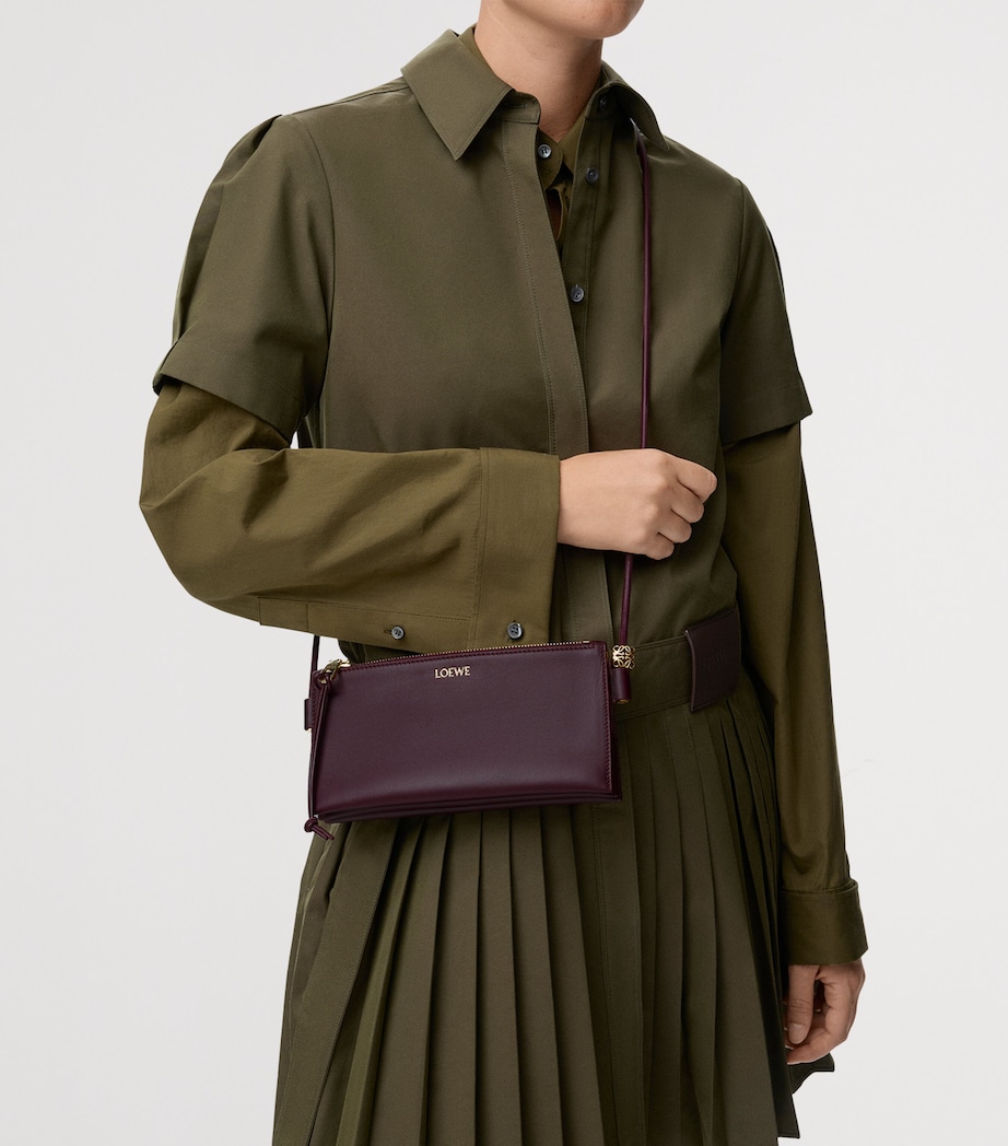 Leather Joya Pouch DARK BURGUNDY Image 8