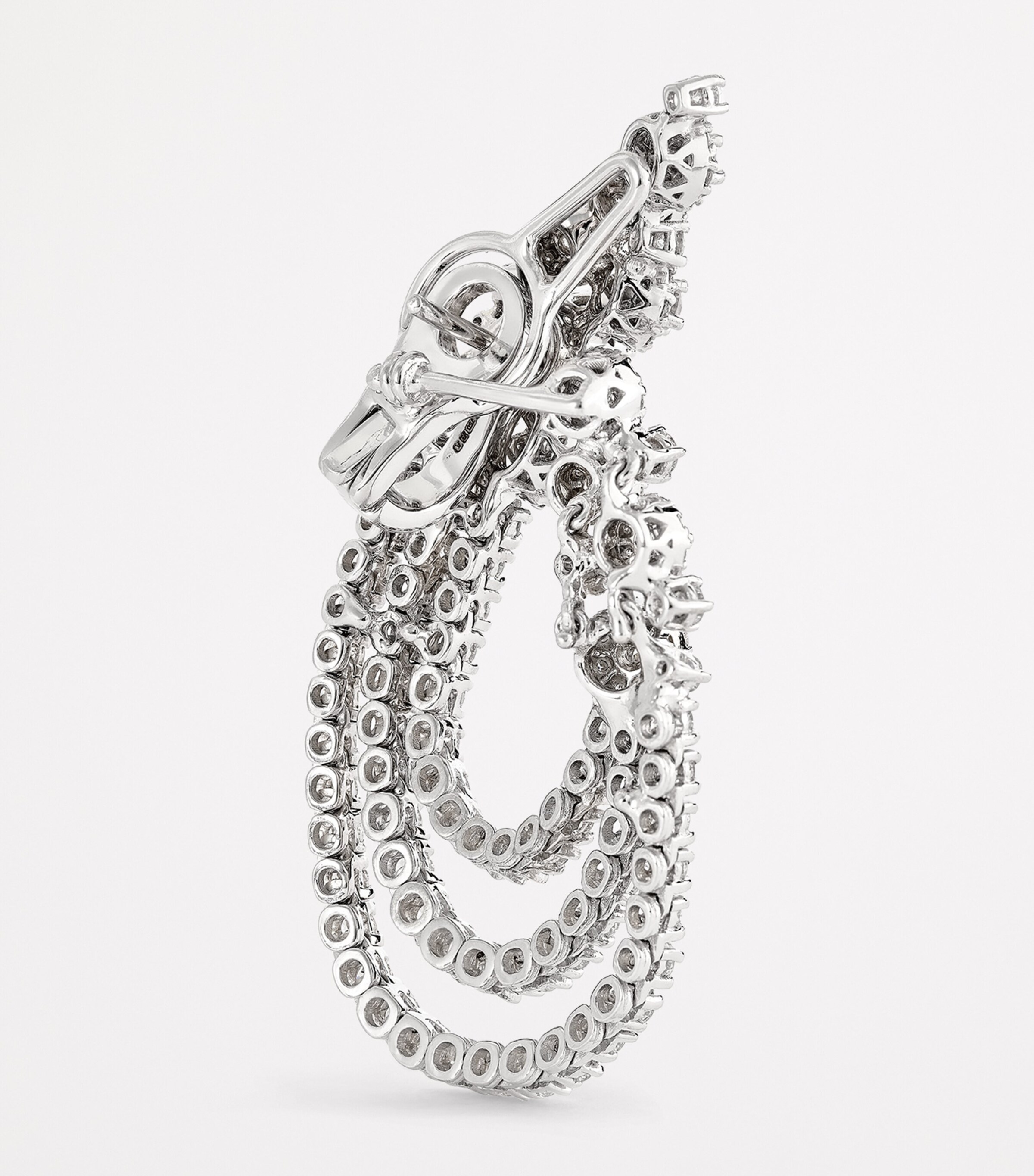 Yeprem White Gold and Diamond Y-Couture Drop Earrings White Gold Image 4