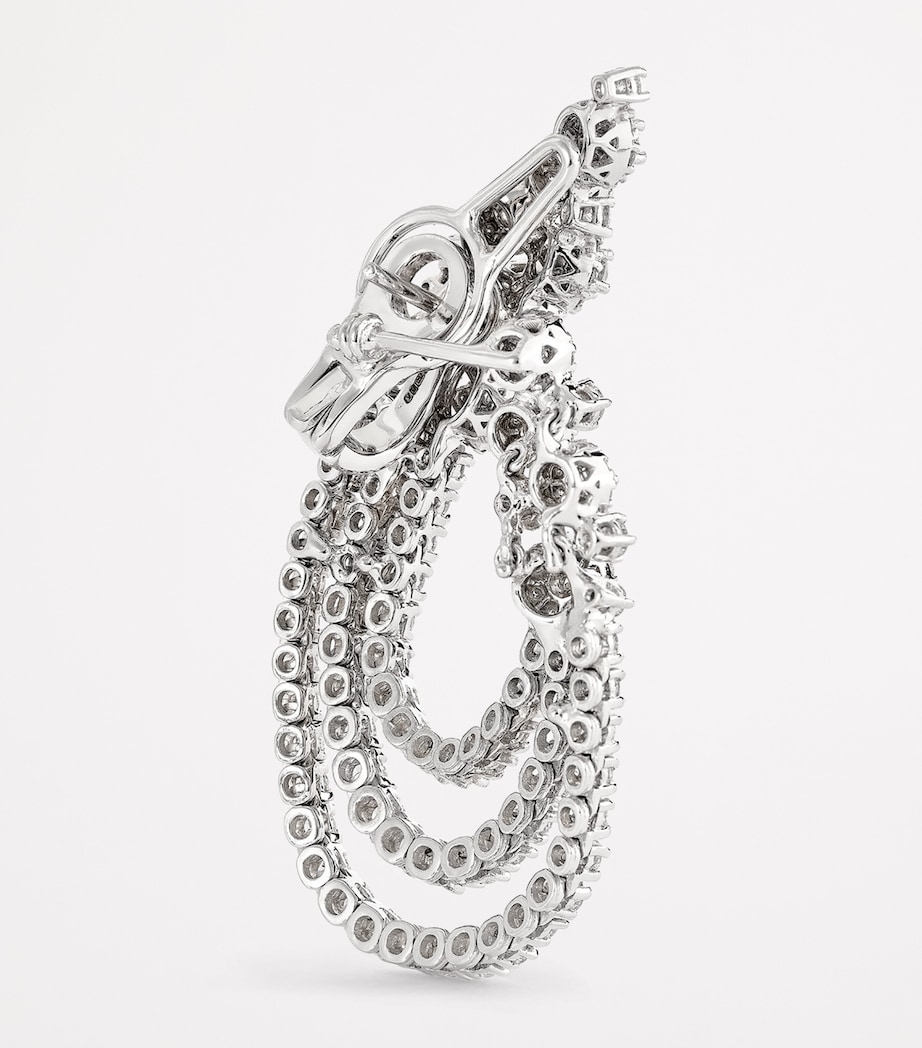 Yeprem White Gold and Diamond Y-Couture Drop Earrings White Gold Image 4