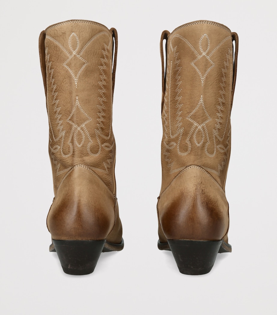 Golden Goose Leather Wish Star Low Boots Tan Image 4