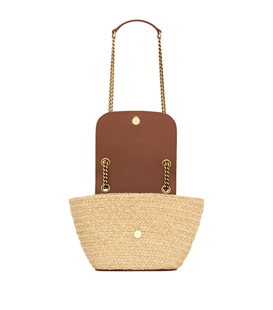 Saint Laurent Mini Raffia Panier Shoulder Bag Image 5