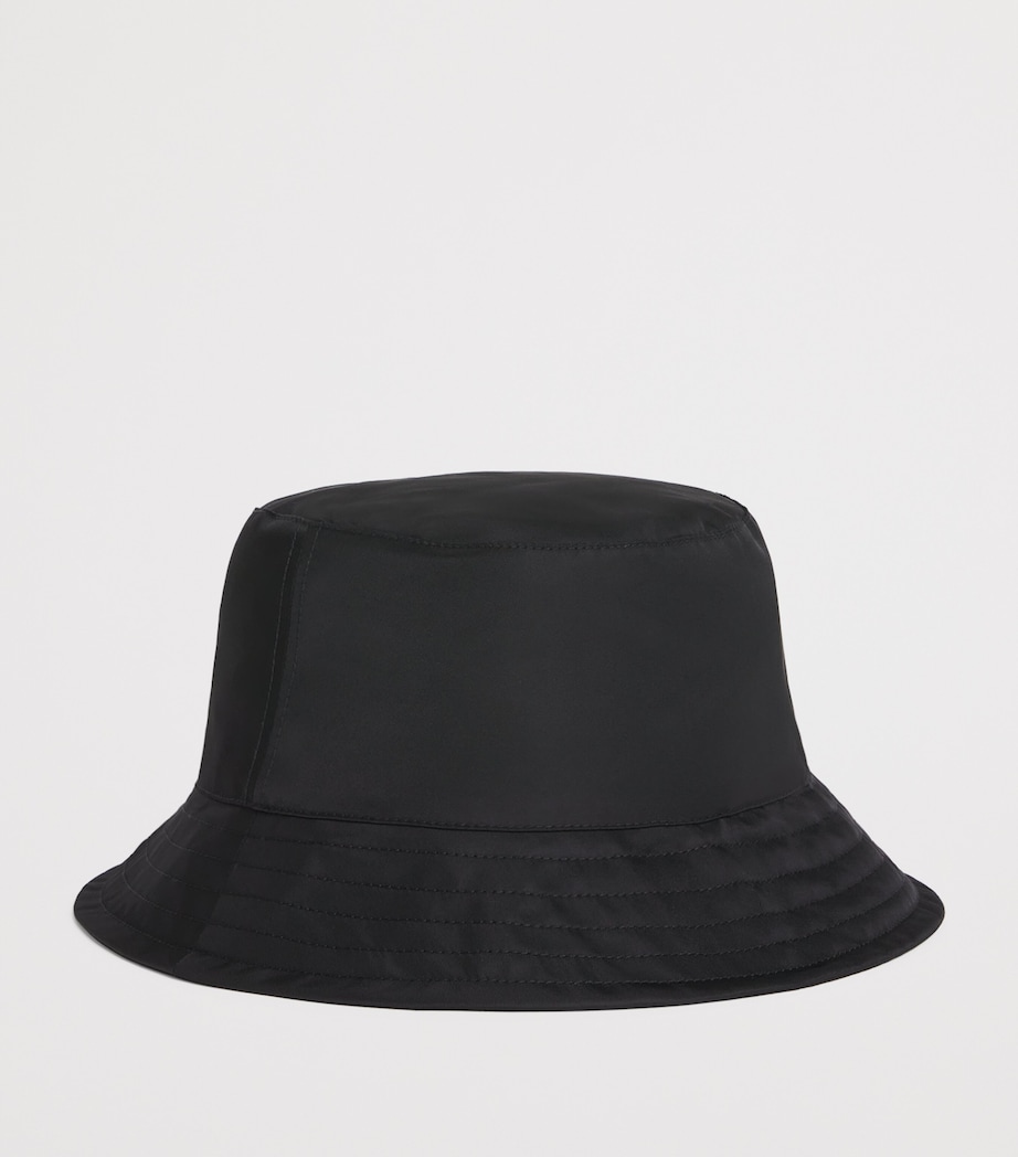 Cotton Logo Embroidered Bucket Hat NOIR - 001 Image 2