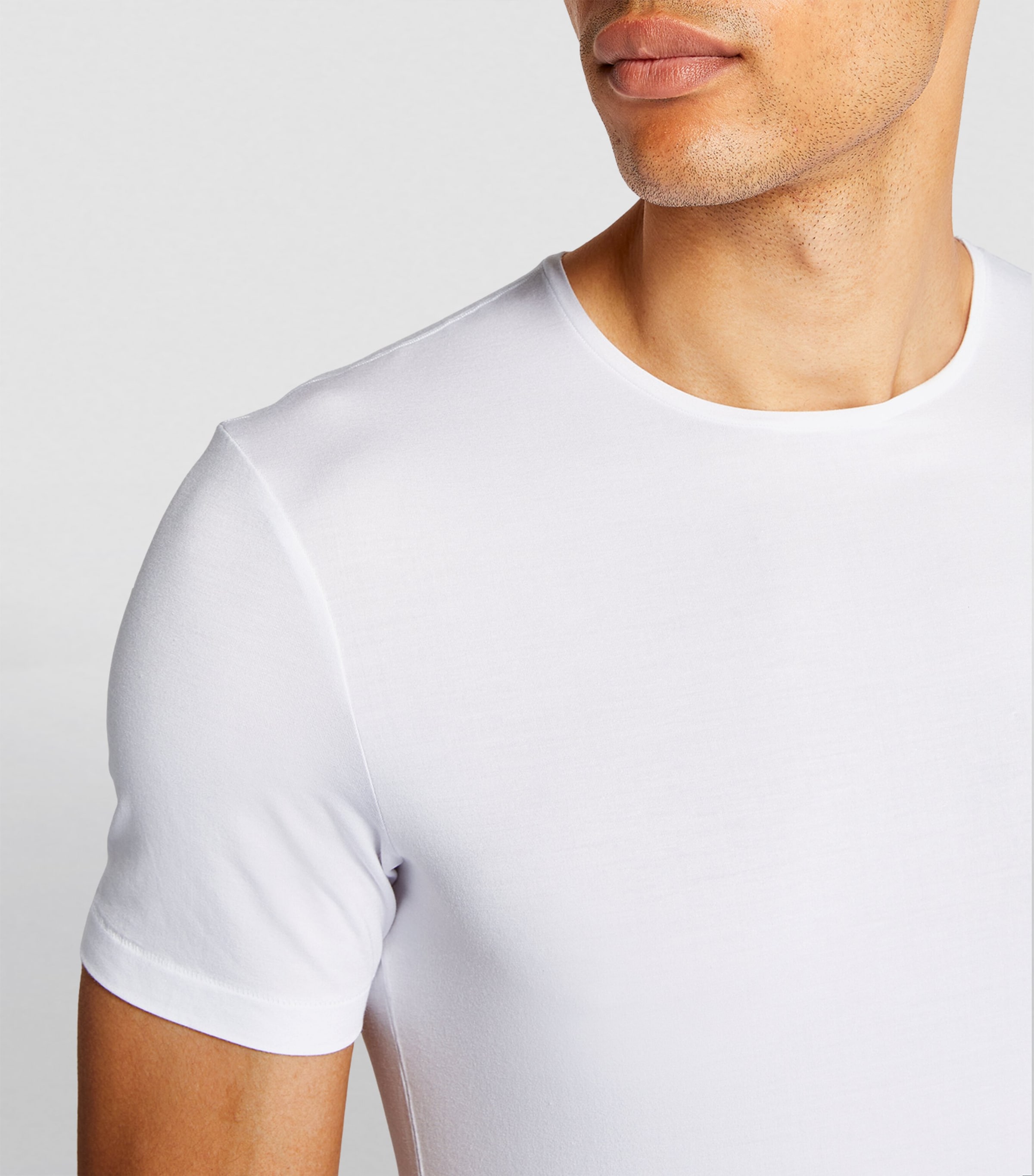 Modal Micro T-Shirt WHITE Image 4