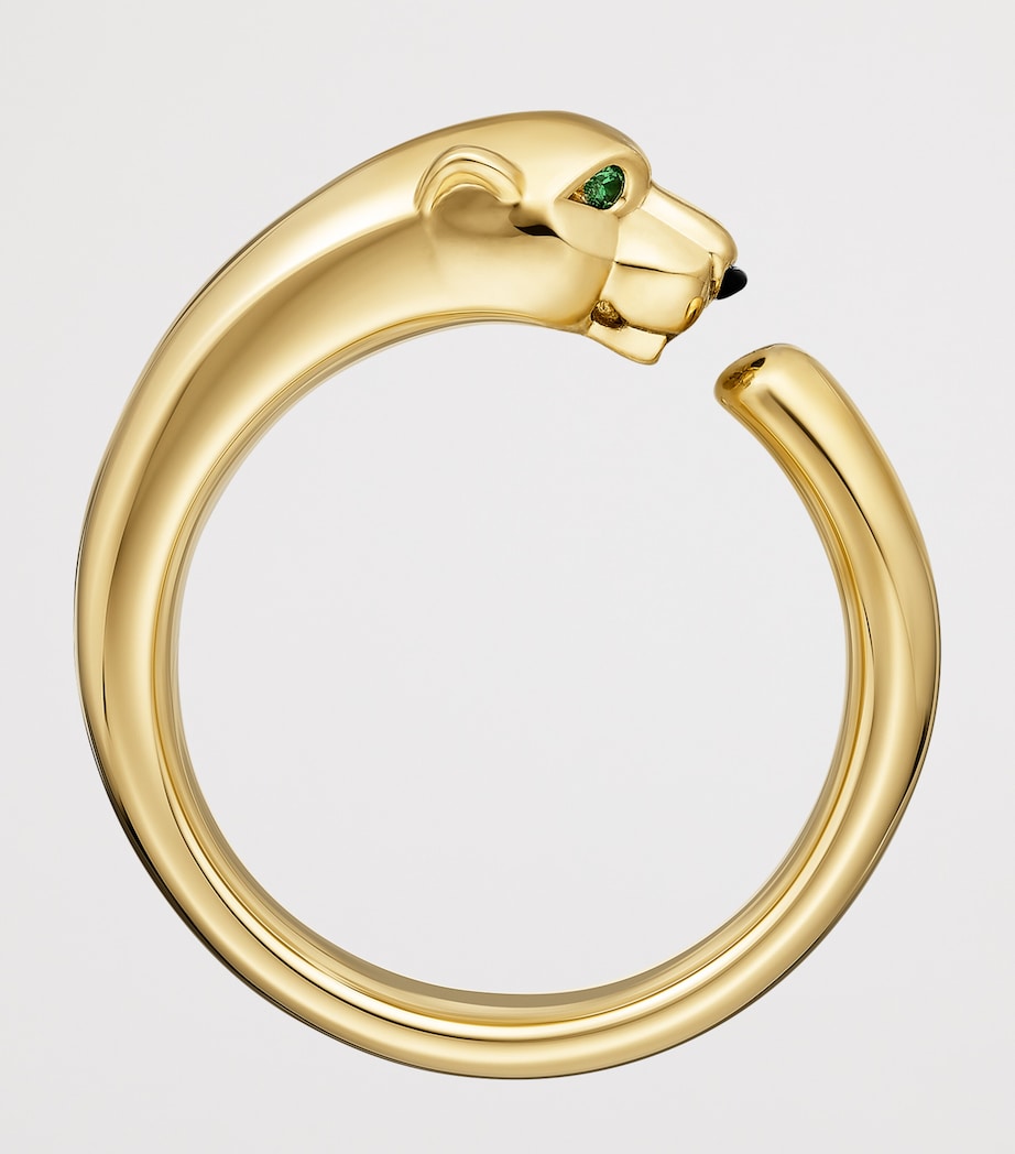 Cartier Yellow Gold, Onyx and Tsavorite Garnet Panthère de Cartier Ring Yellow Gold Image 3