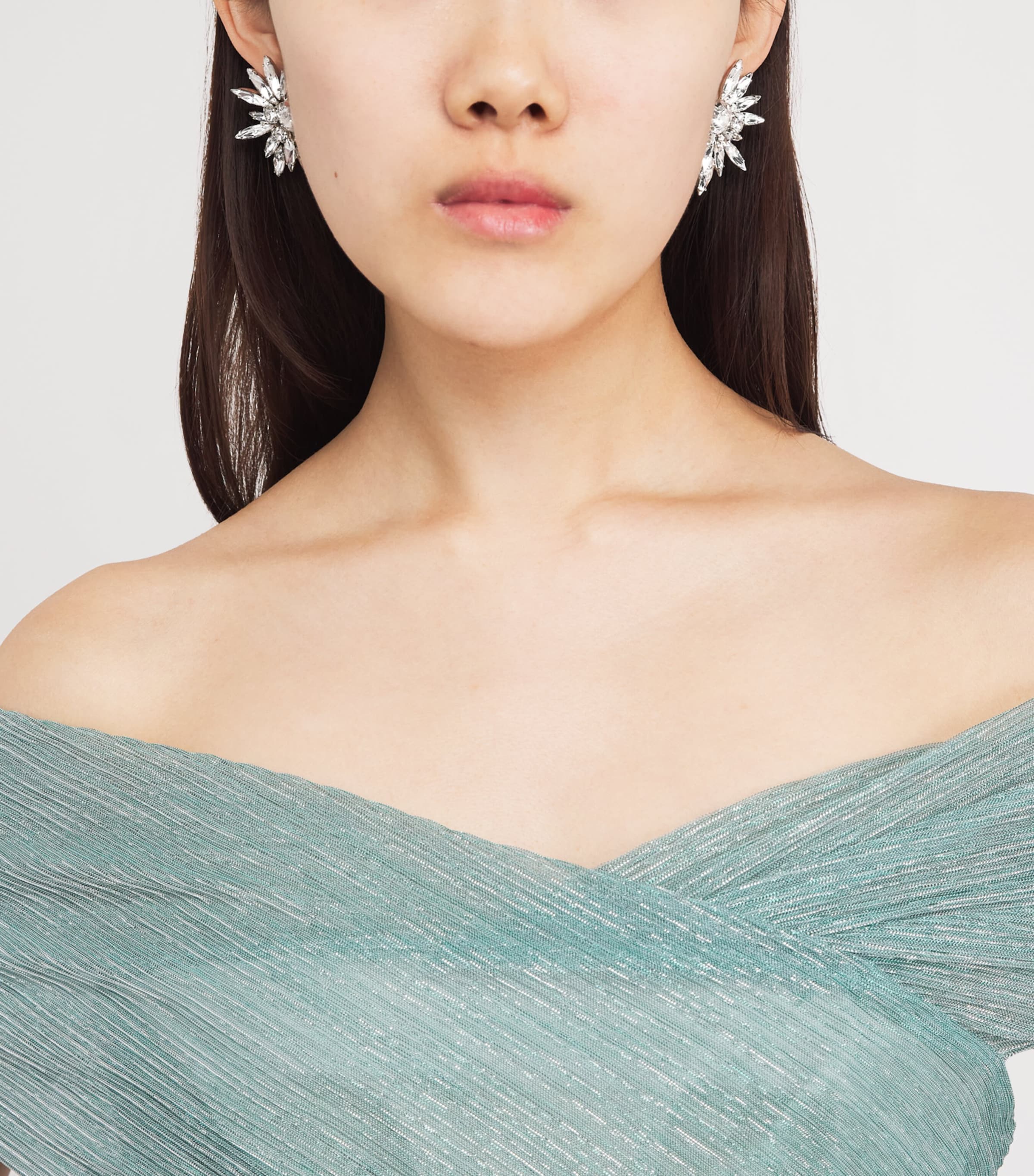 Jennifer Behr Crystal Shanti Earrings Crystal Image 2