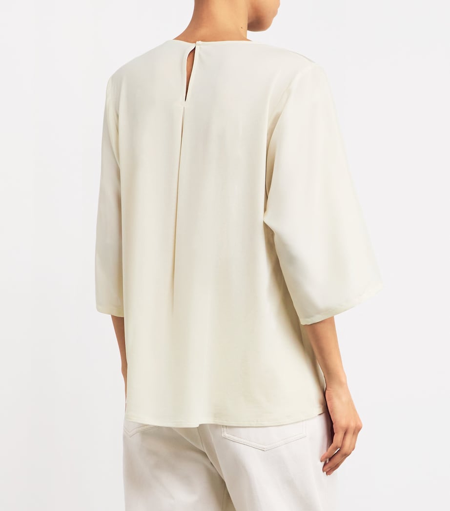 Silk-Front Blouse ECRU Image 4