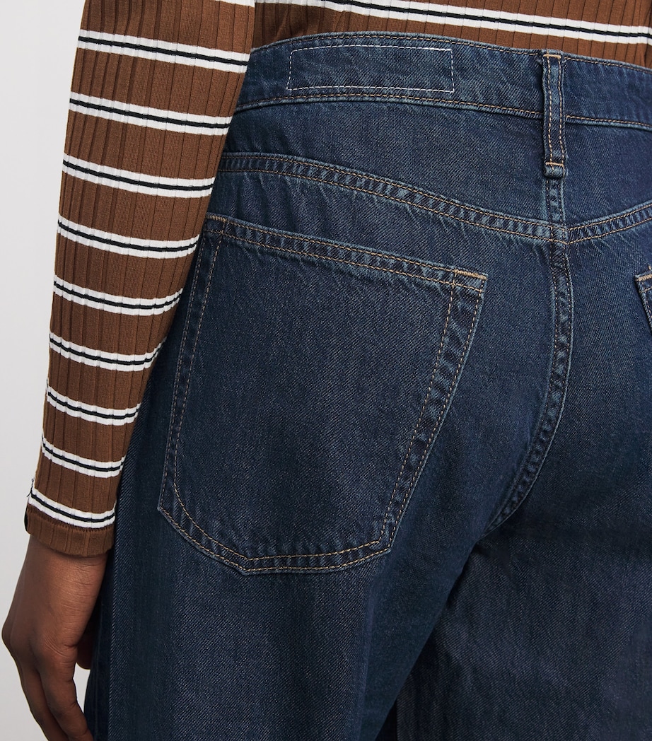 Logan Mid-Rise Wide-Leg Jeans WELBK Image 6