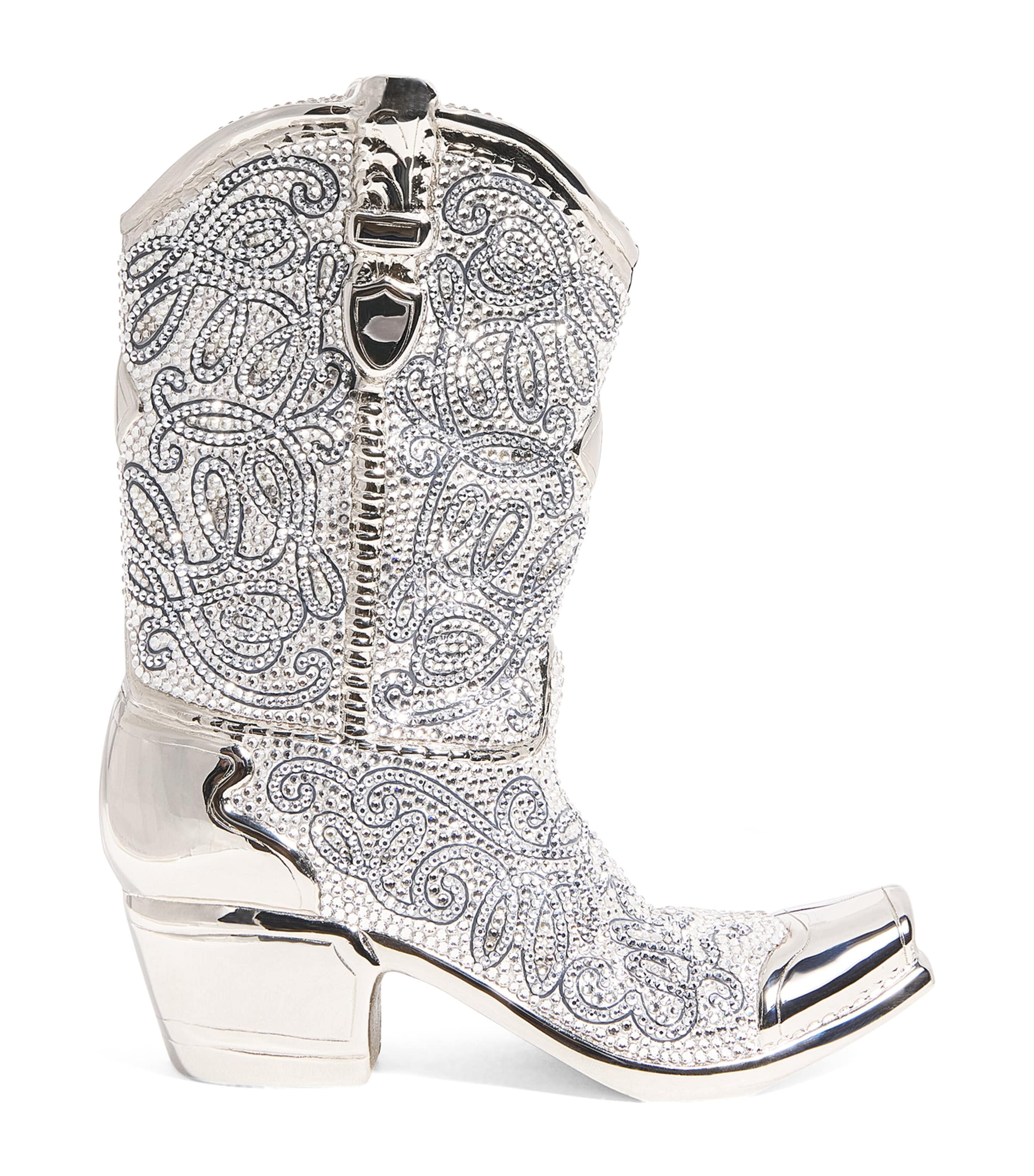 Judith Leiber Crystal Cowboy Boot Austin Clutch Bag