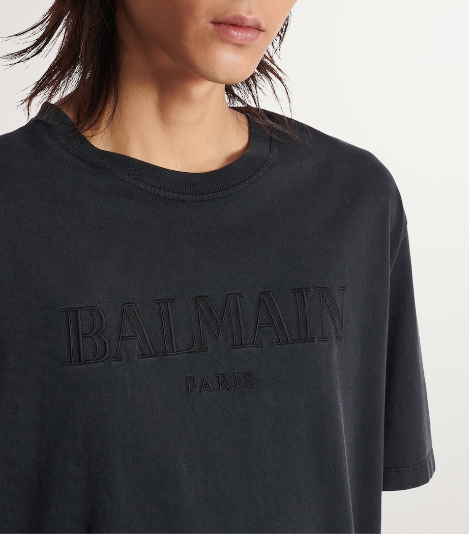 Cotton Logo T-Shirt YGD GRIS/GRIS Image 7