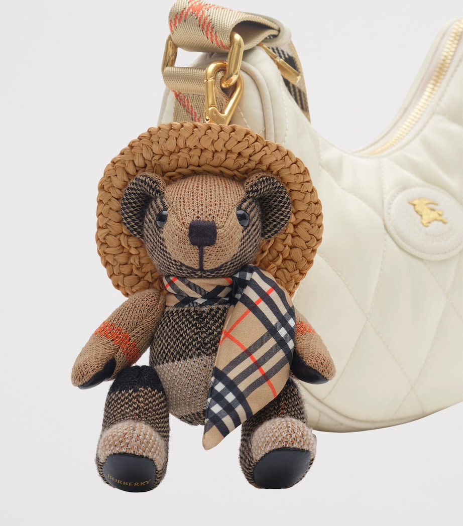 Burberry Scarf and Hat Thomas Bear Charm Sand Image 2
