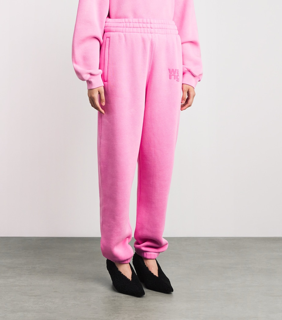 Fleece-Lined Logo Sweatpants 936C WASHED LOTUS Image 3