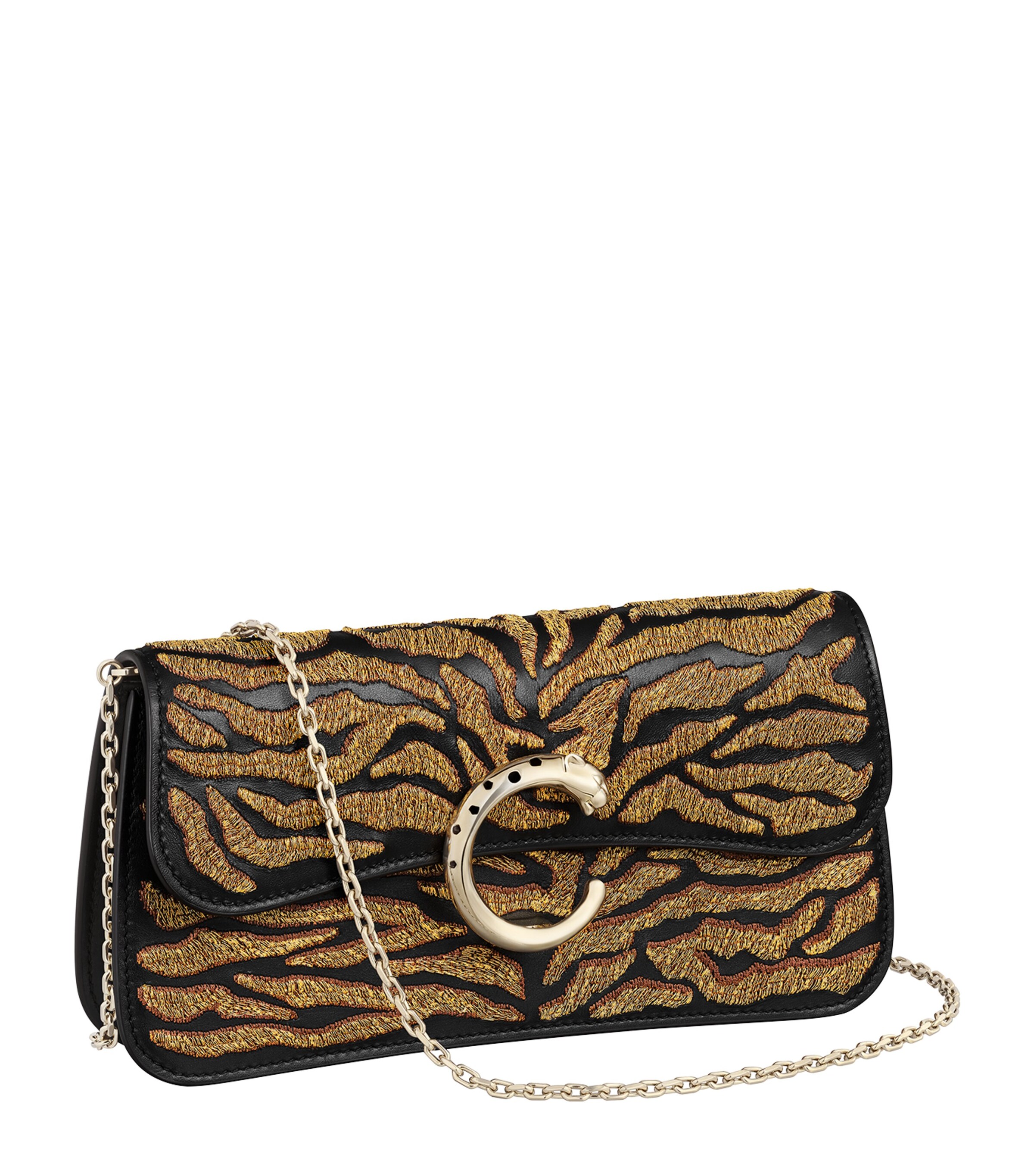 Cartier Mini Panthère C de Cartier Chain Bag Black Image 1