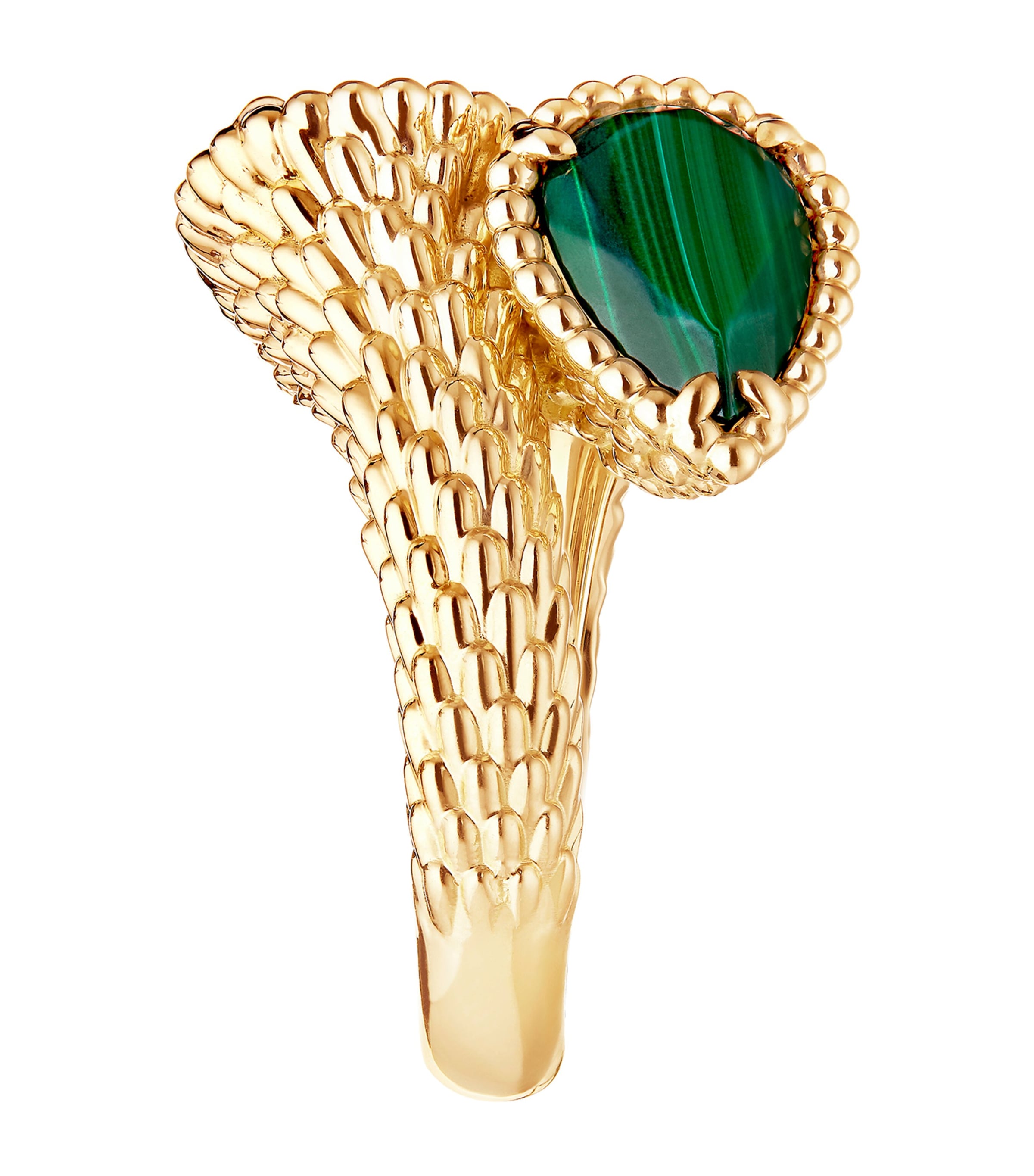 Yellow Gold and Malachite Serpent Bohème Two Motif Ring NO COLOUR Image 2