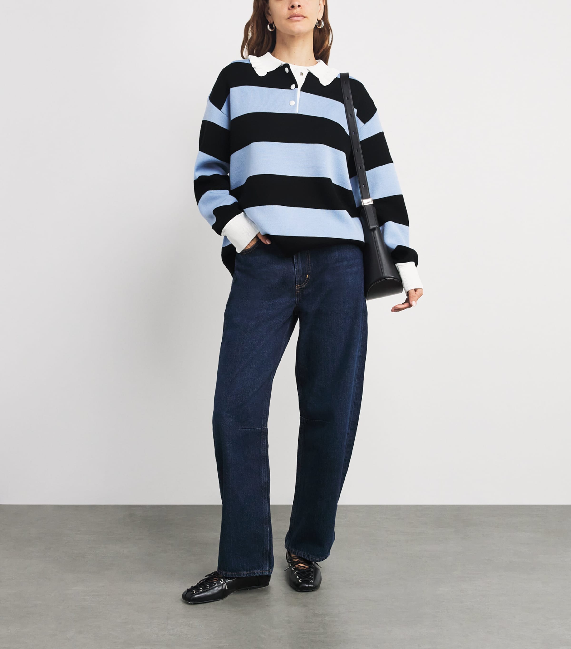Claudie Pierlot Multi Wool-Blend Stripe Sweater | Harrods US