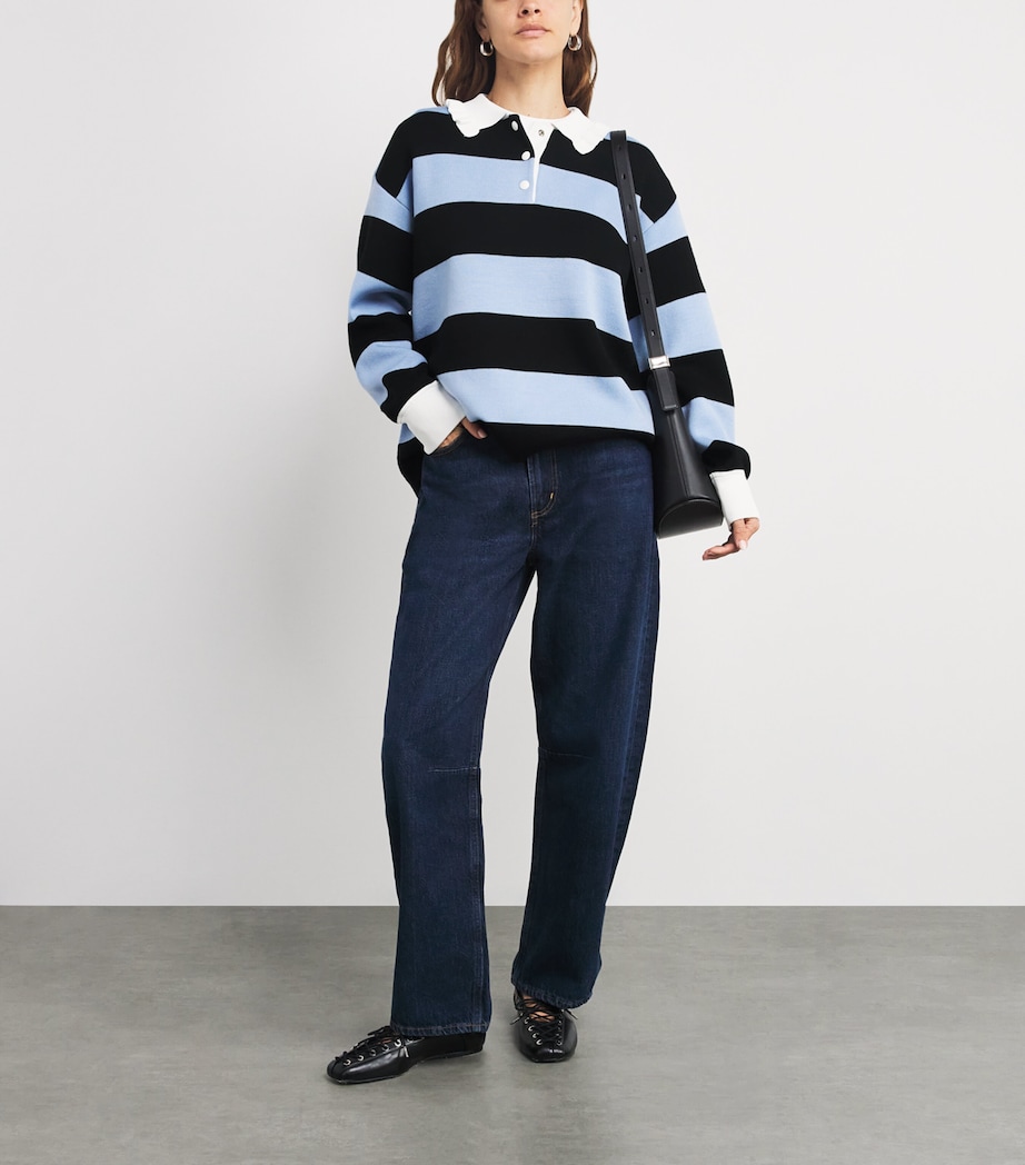Wool-Blend Stripe Sweater DUAL-COLOR Image 2