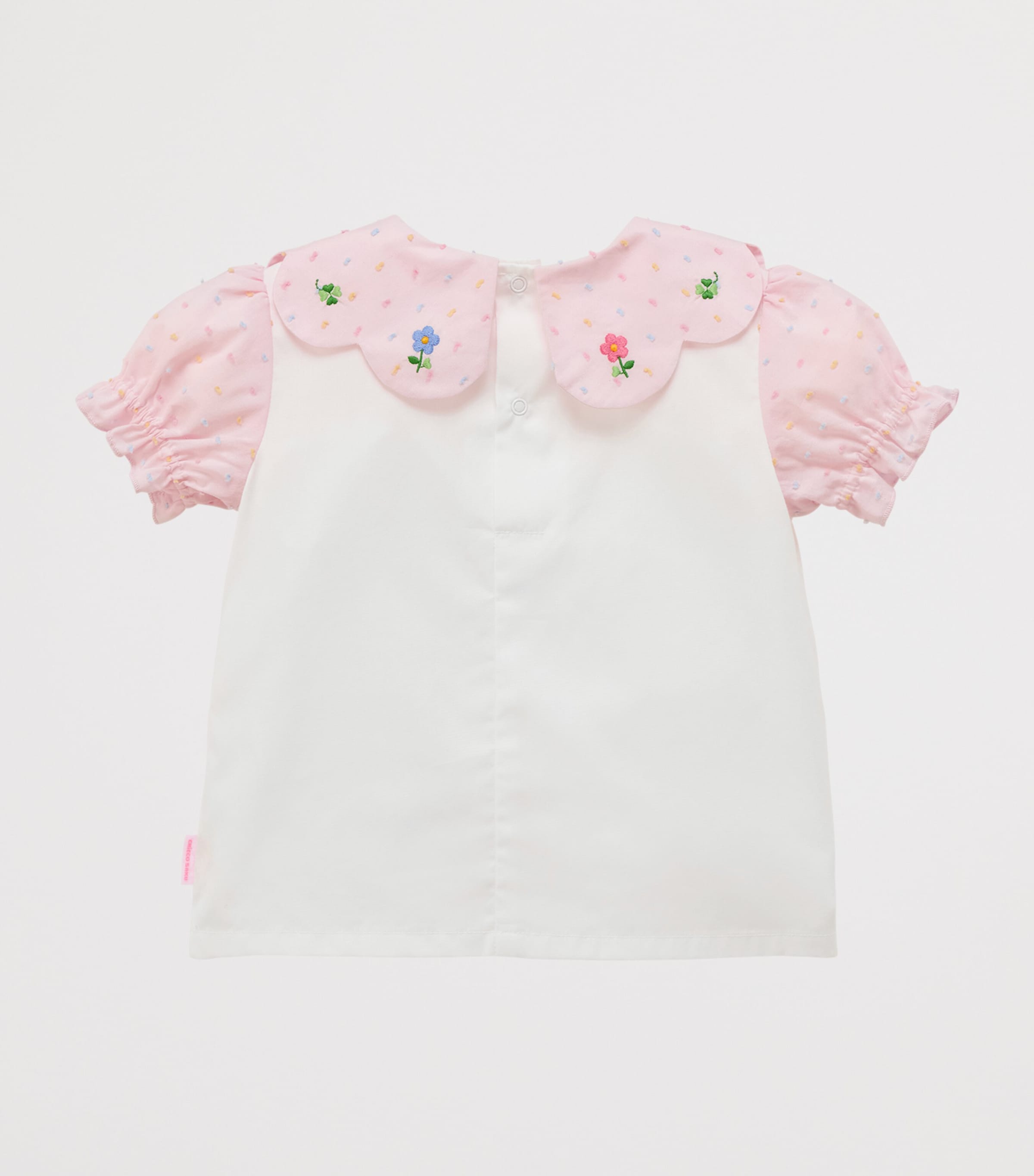 Miki House Cotton Embroidered-Collar T-Shirt (2-7 Years) Image 3