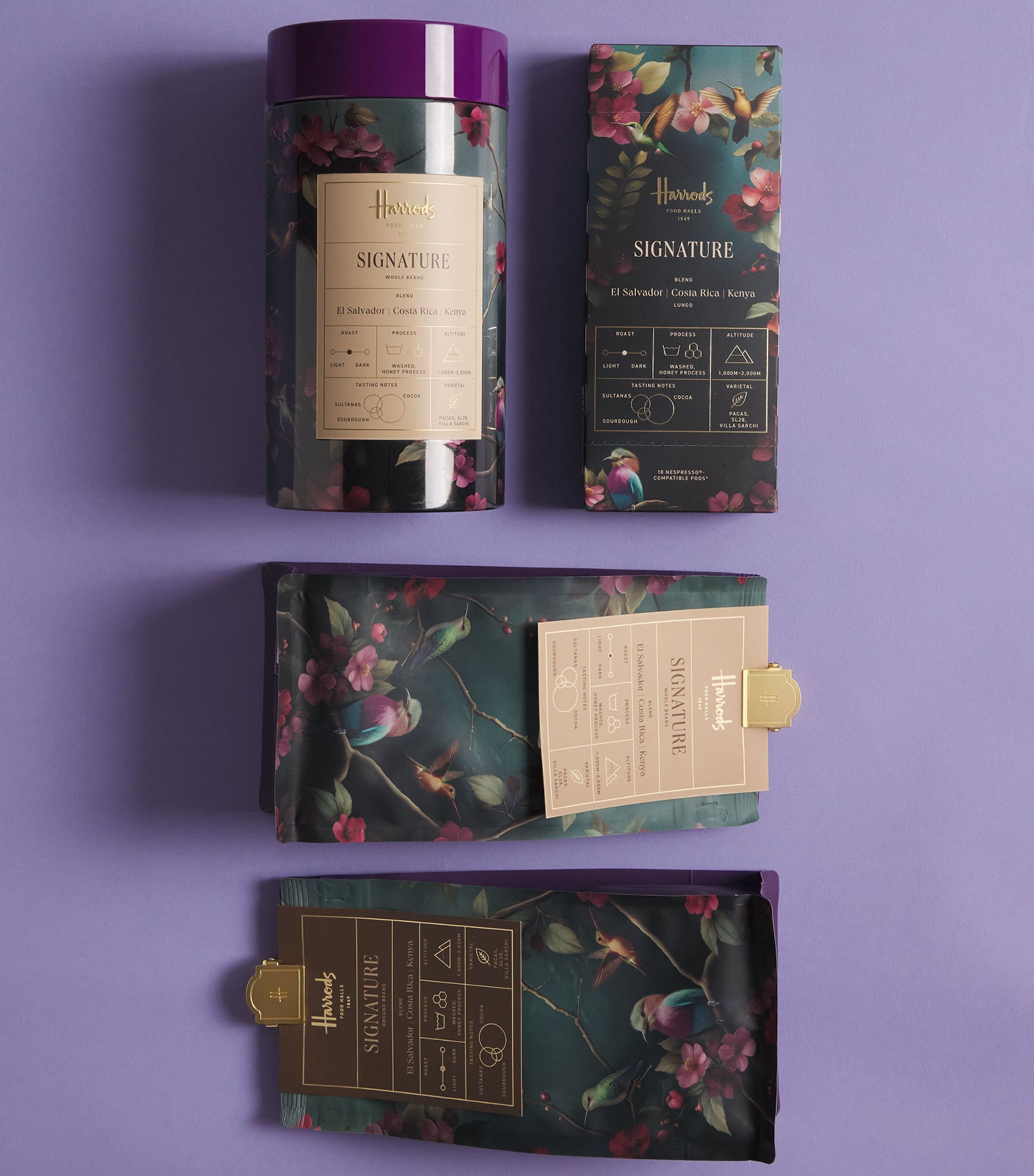 Harrods Signature Blend Coffee Beans Tin (250g) Image 3