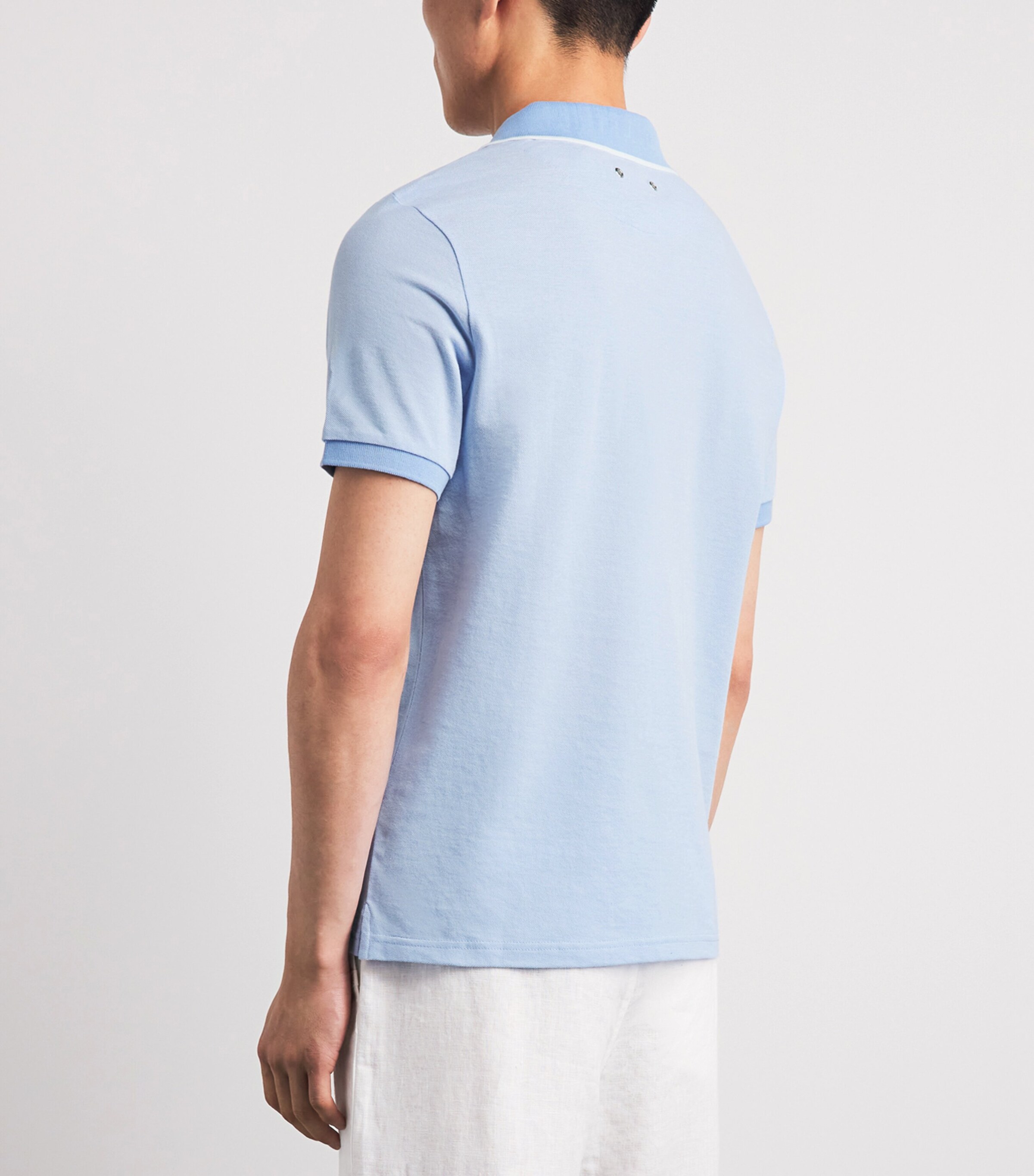 Vilebrequin Mens Cotton Palatin Polo Shirt Cloudy Image 5