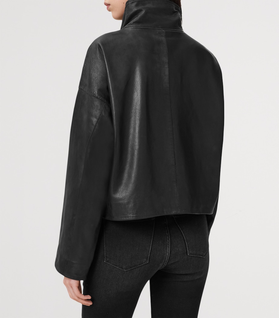 Ryder Leather Jacket BLACK Image 5