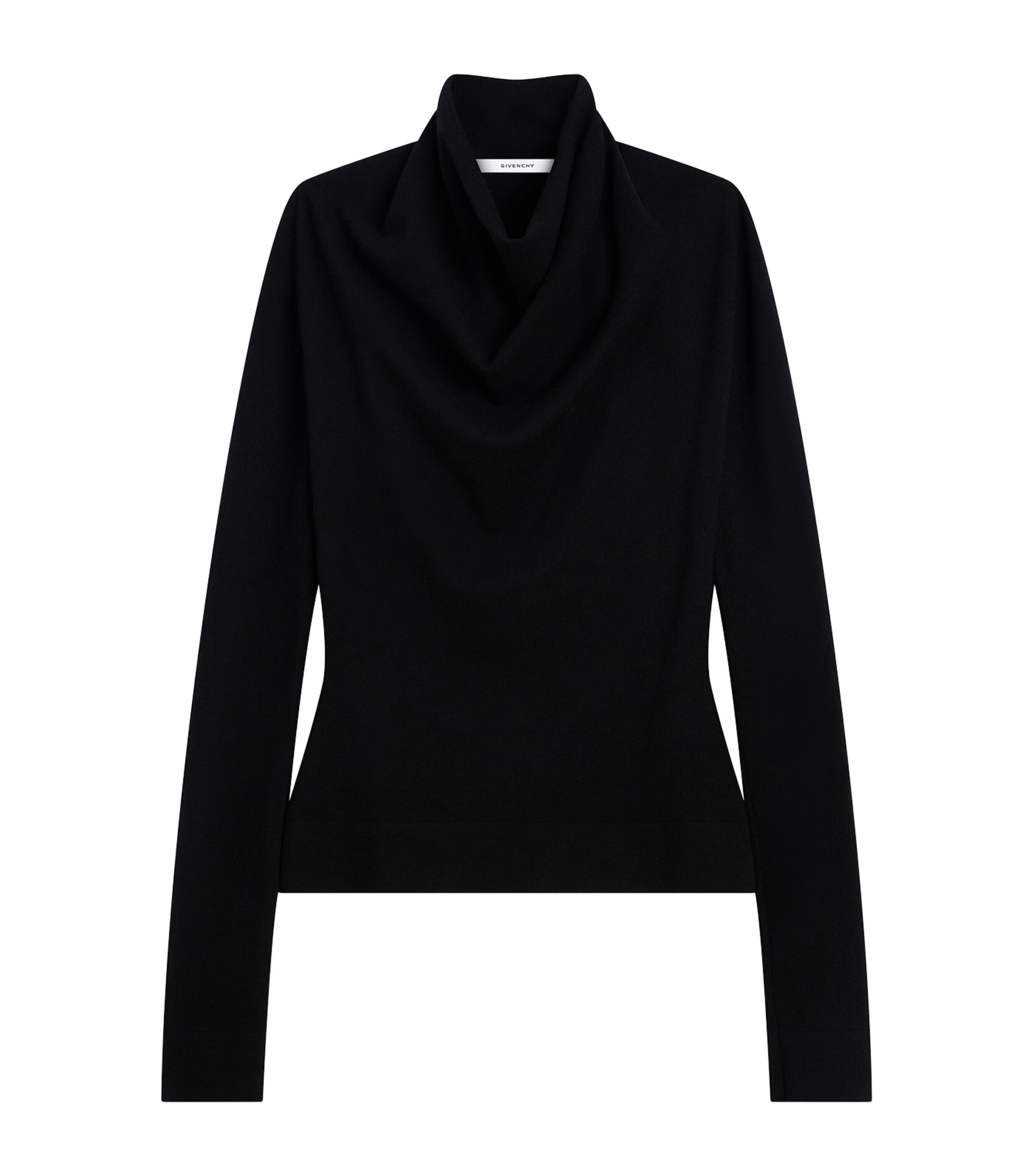 Givenchy Womens Wool Draped Sweater Image 1