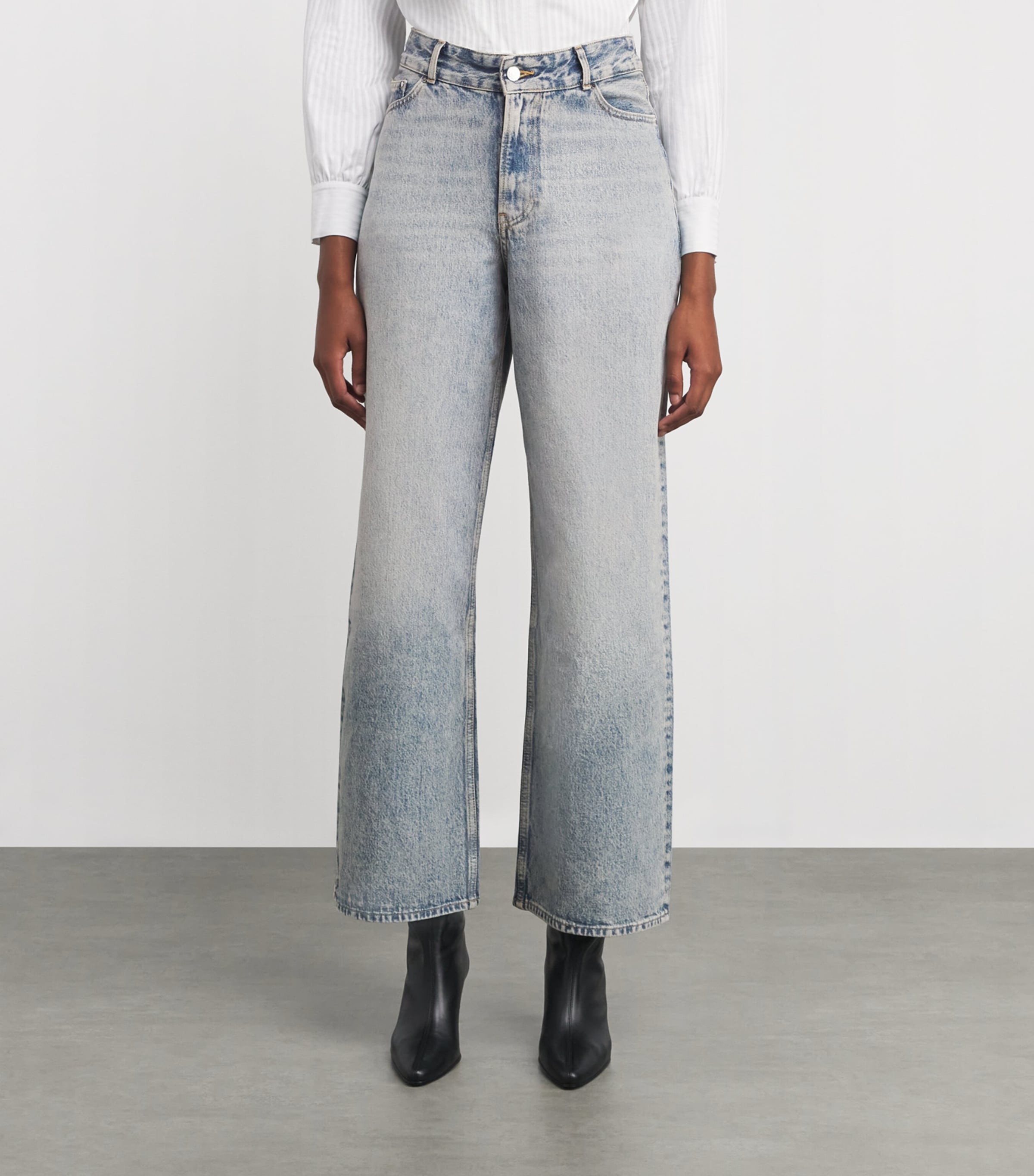 Wide-Leg Jeans LIGHT BLUE DENIM Image 3