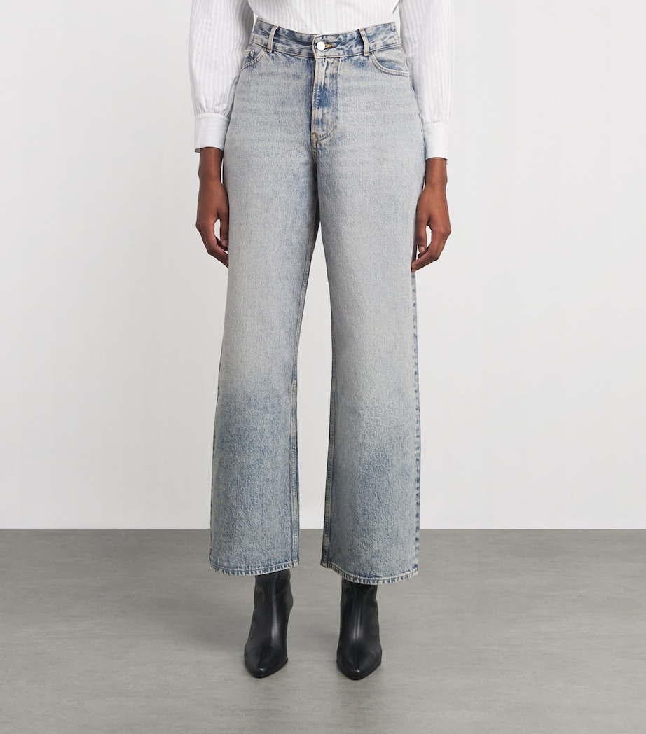 Wide-Leg Jeans LIGHT BLUE DENIM Image 3