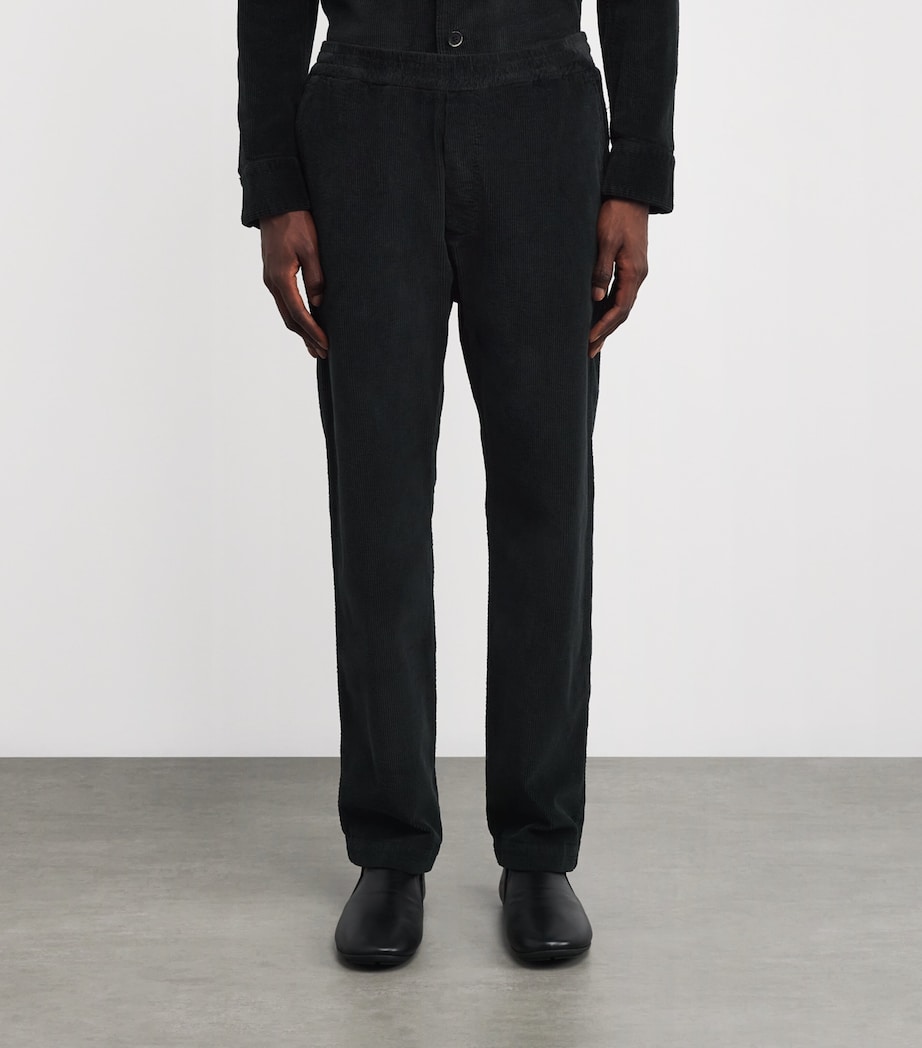 Cotton-Blend Corduroy Tosador Trousers 590 NERO Image 3
